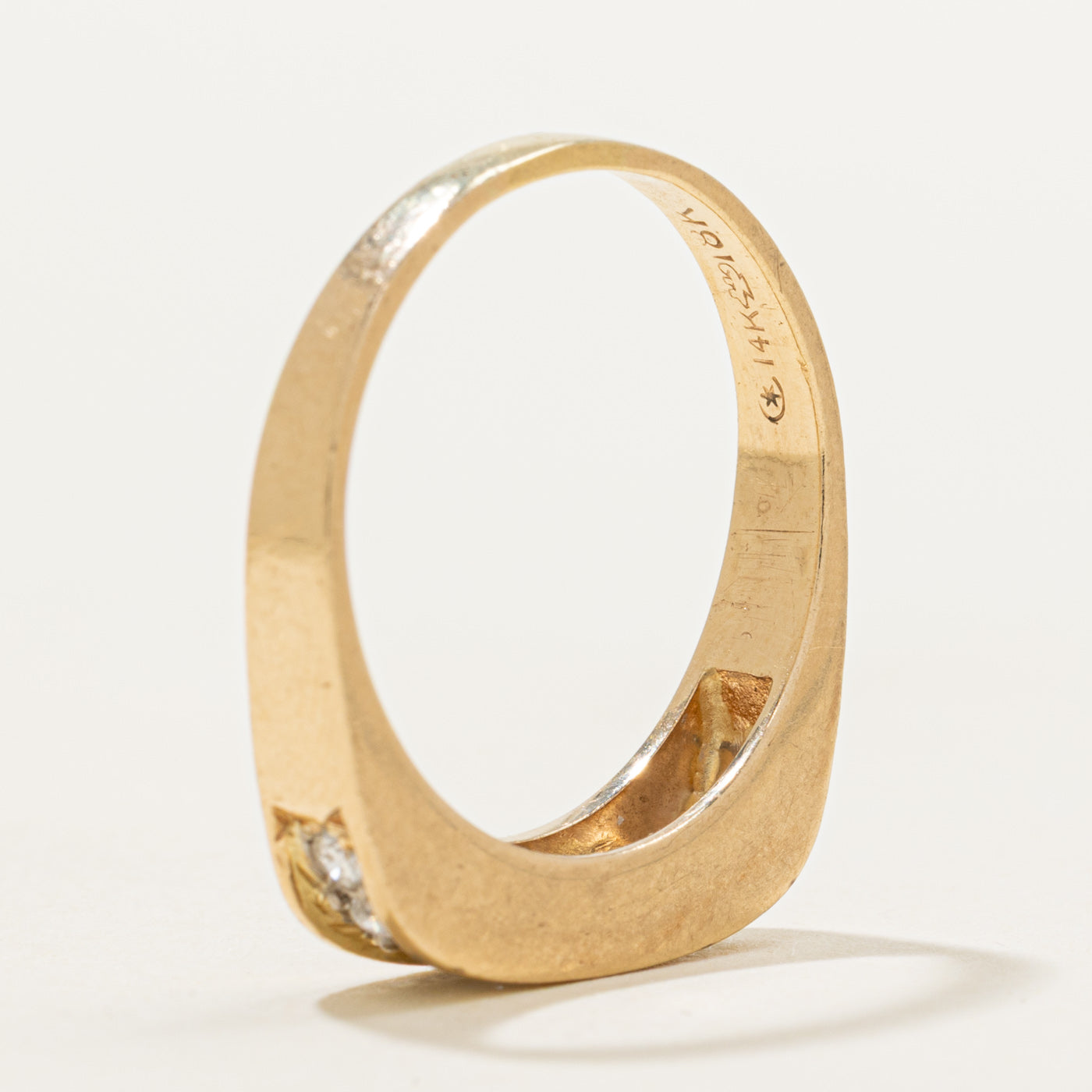 Canadian Channel Set Semi Eternity Diamond Ring | 0.21ctw | SZ 8