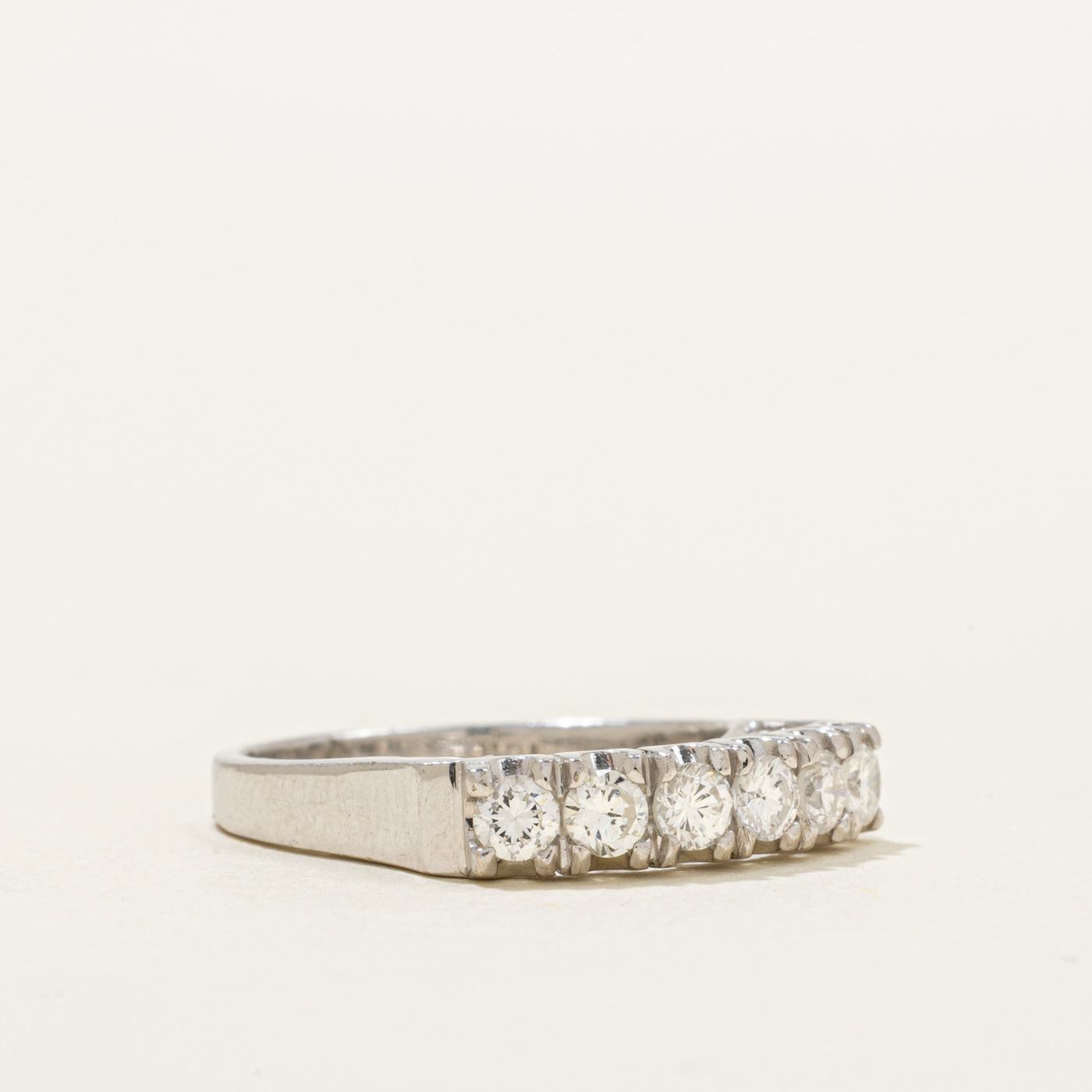 18k Six Stone Diamond Scrollwork Ring | 0.55ctw | SZ 6