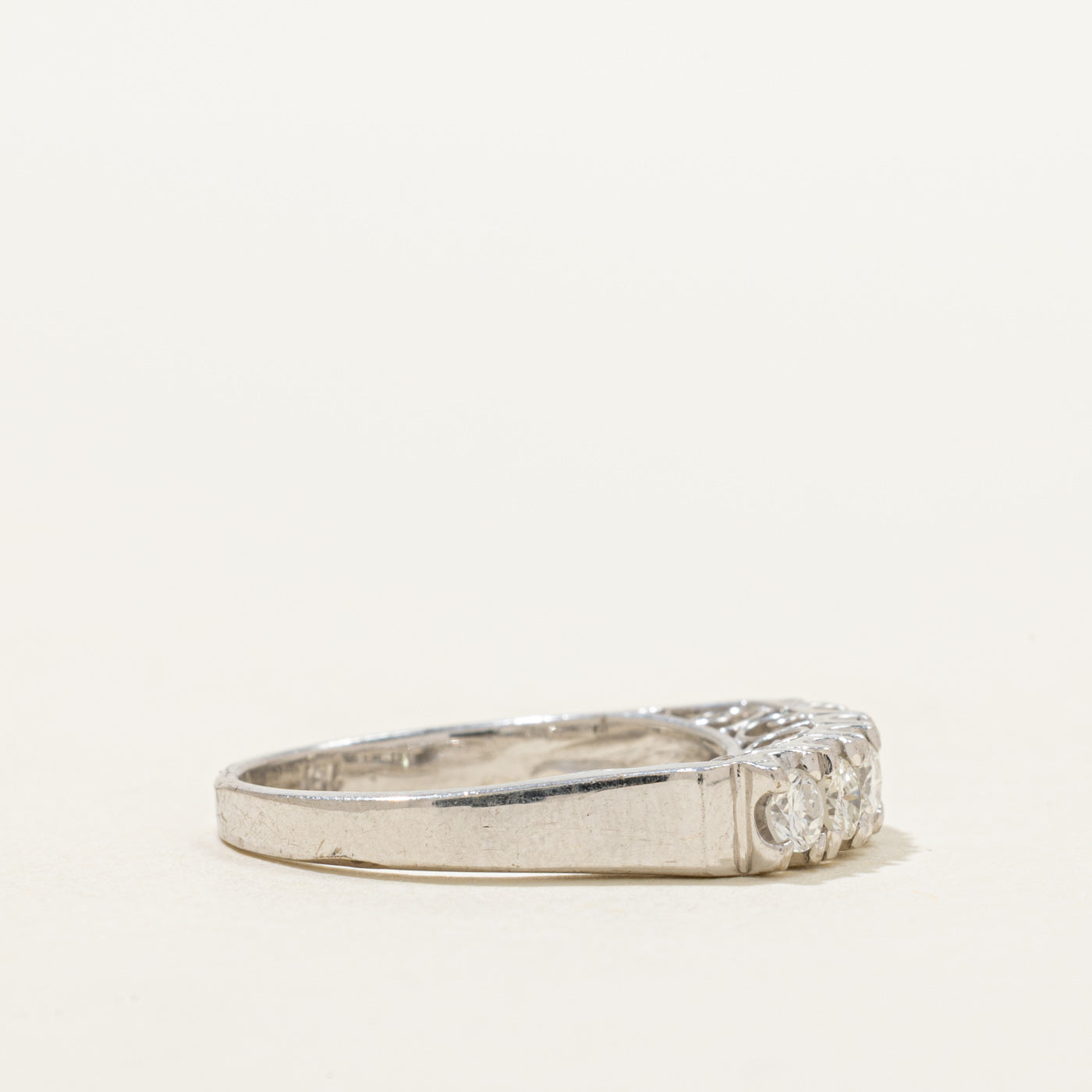 18k Six Stone Diamond Scrollwork Ring | 0.55ctw | SZ 6