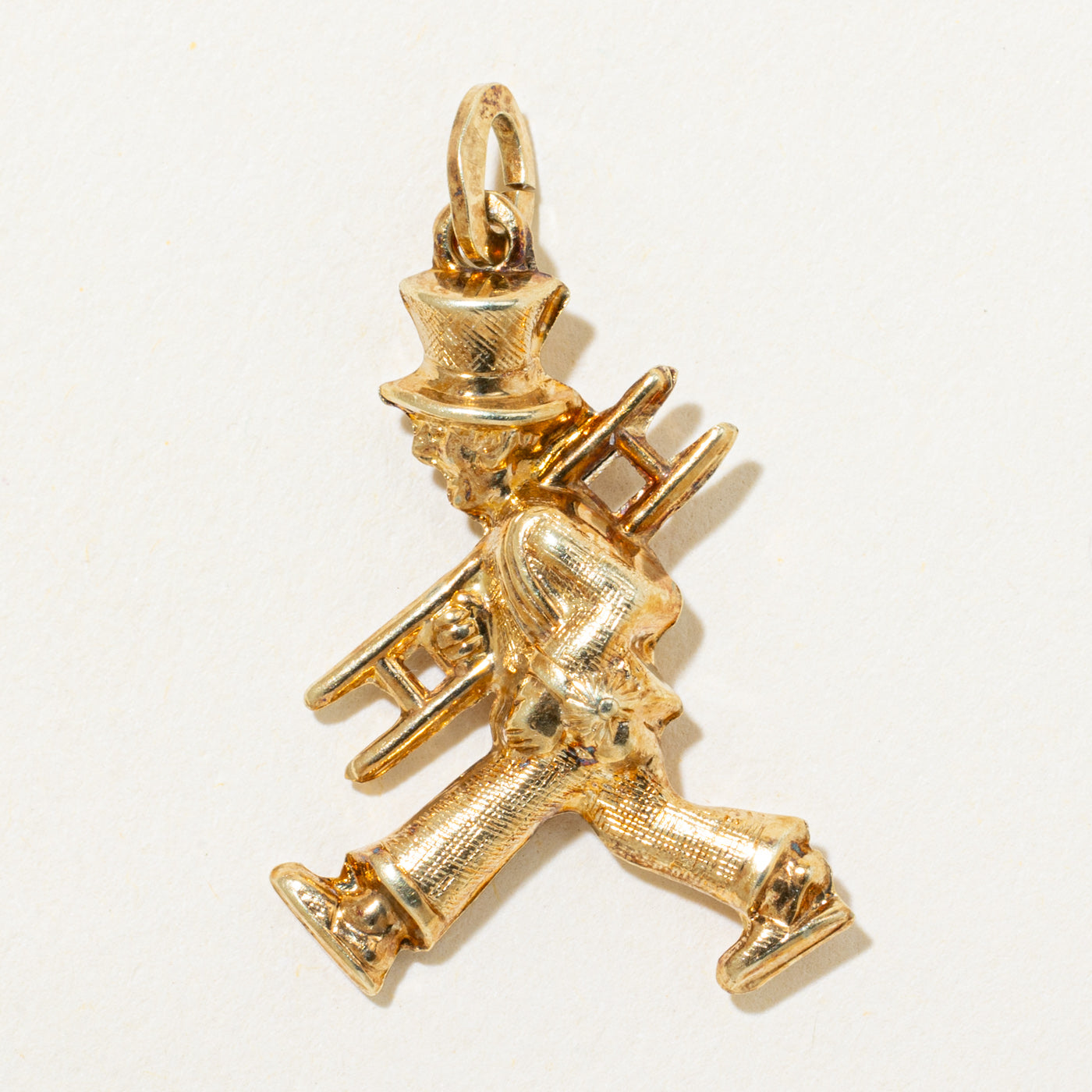 14k Yellow Gold Chimney Sweeper Charm