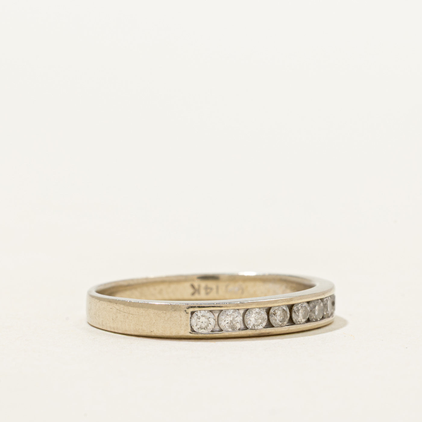 White Gold Semi Eternity Diamond Ring | 0.25ctw | SZ 6