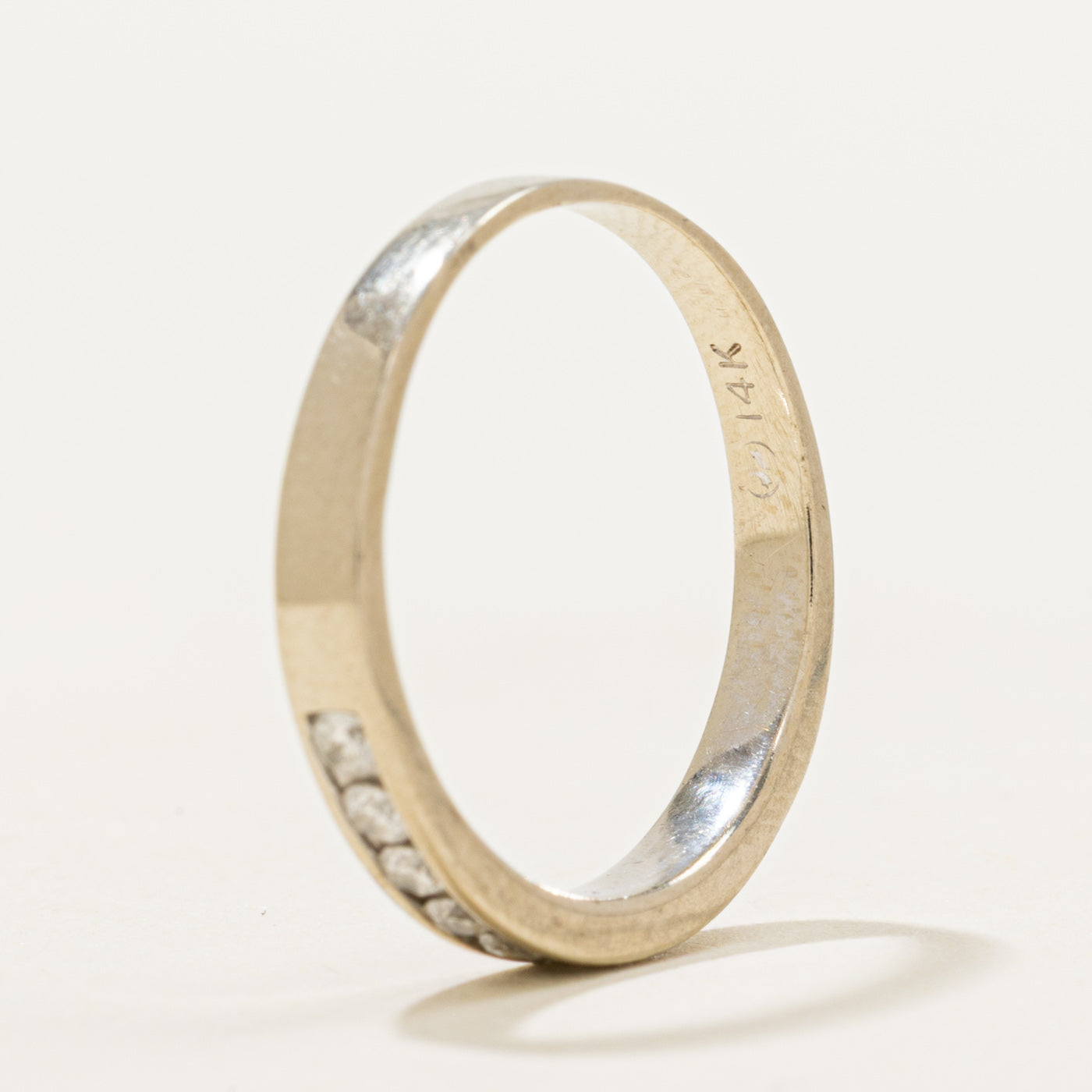 White Gold Semi Eternity Diamond Ring | 0.25ctw | SZ 6