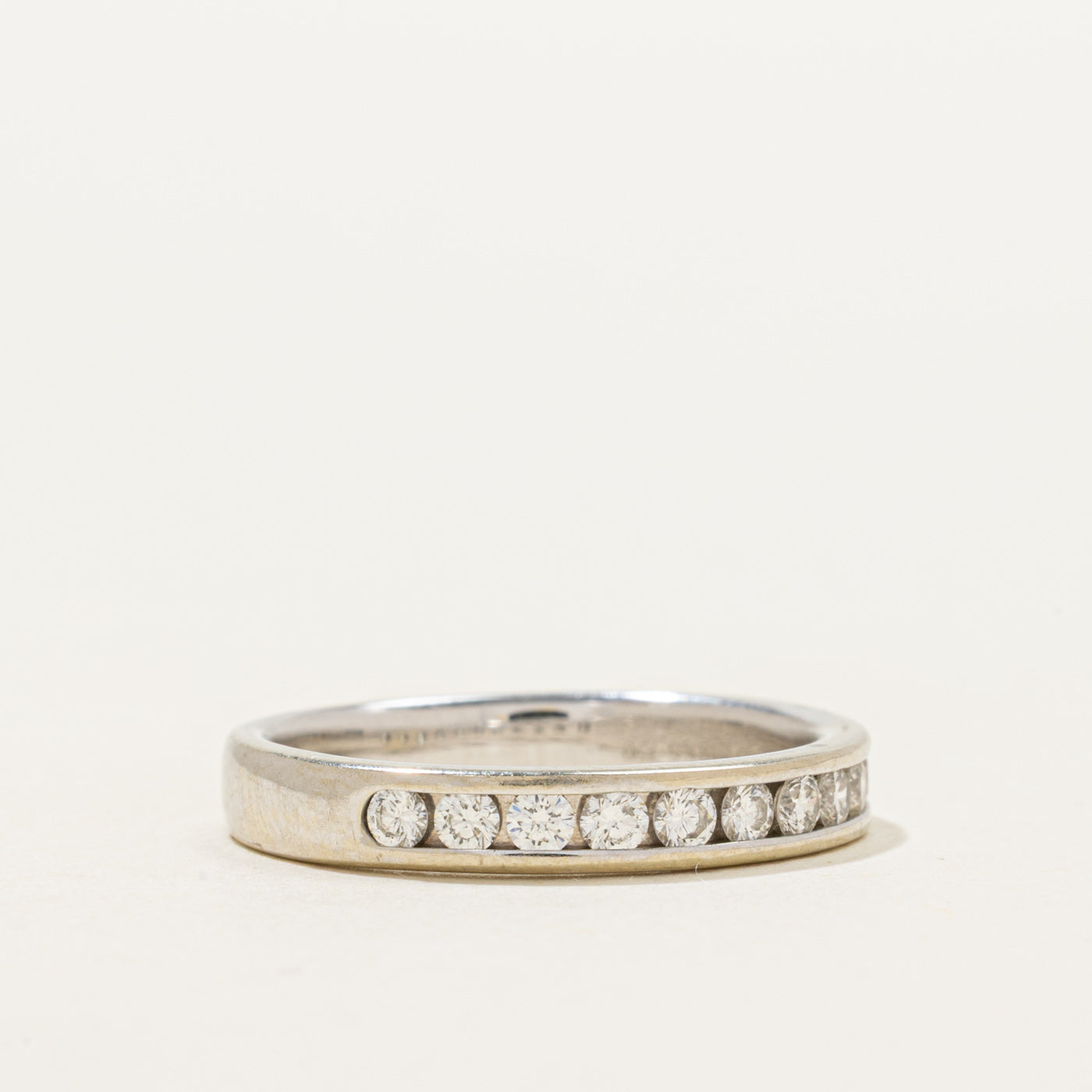 'Birks' 18k Semi Eternity Diamond Band | 0.33ctw | 3mm | SZ 6