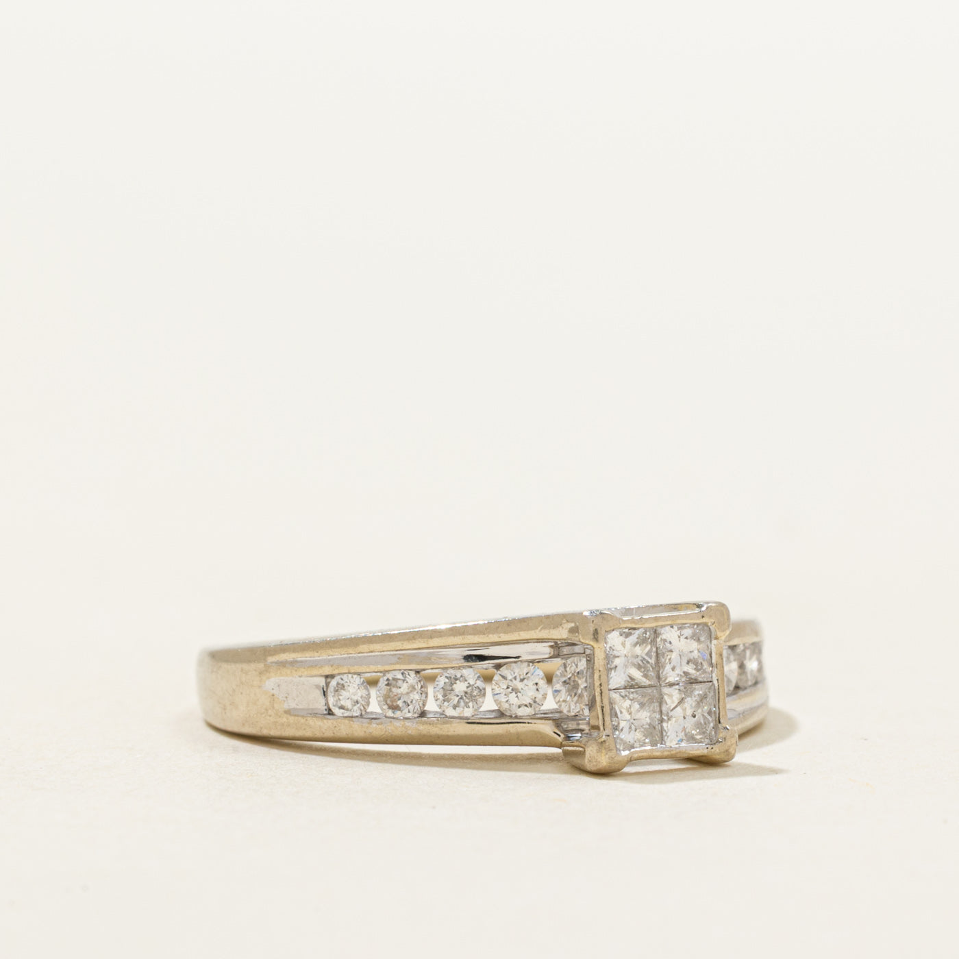 Illusion Set Princess Cut Diamond Ring | 0.44ctw | SZ 6