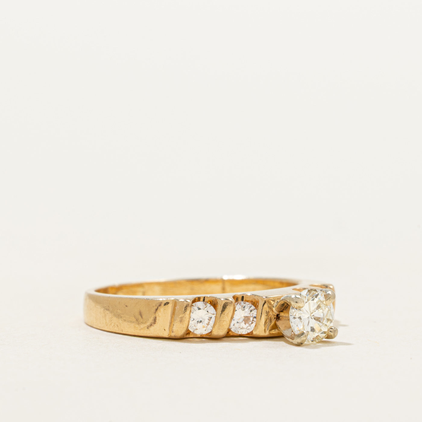 18k High Set Diamond Engagement Ring | 0.42ctw | SZ 5
