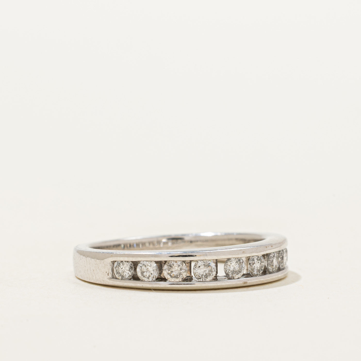 White Gold Semi Eternity Diamond Ring | 0.40ctw | SZ 7