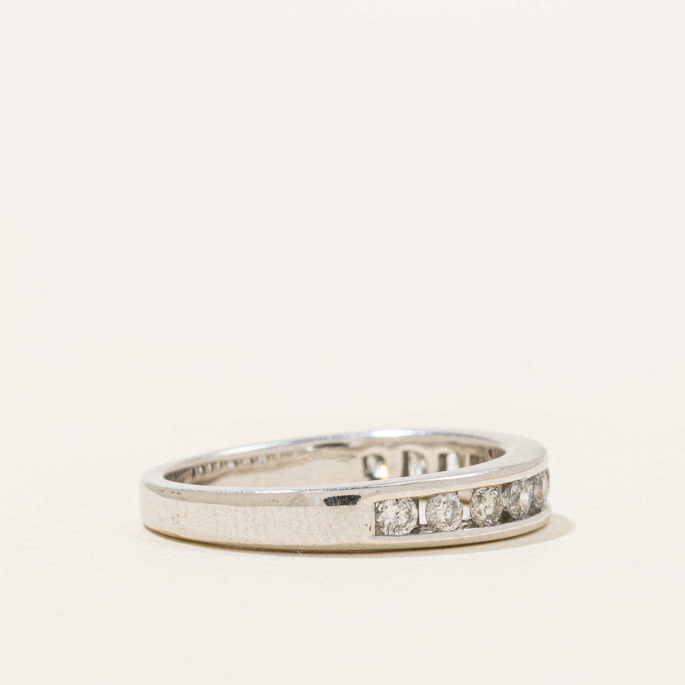 White Gold Semi Eternity Diamond Ring | 0.40ctw | SZ 7