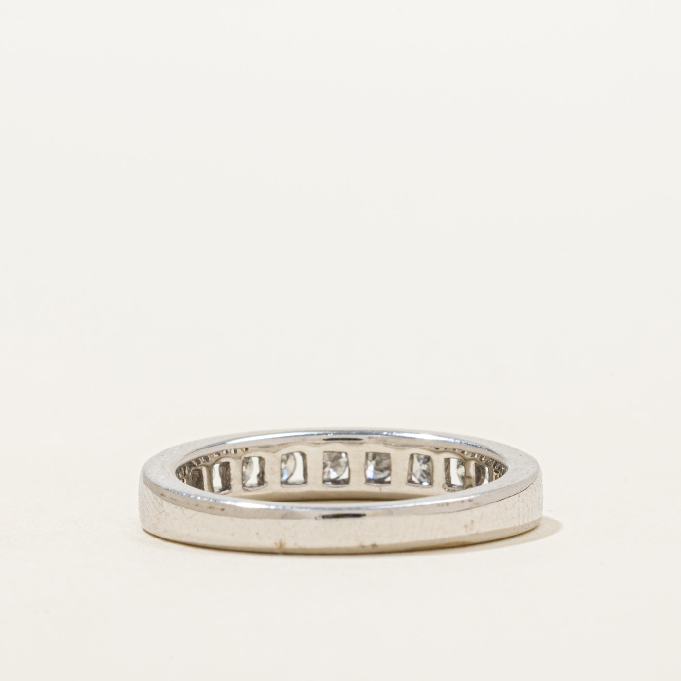White Gold Semi Eternity Diamond Ring | 0.40ctw | SZ 7