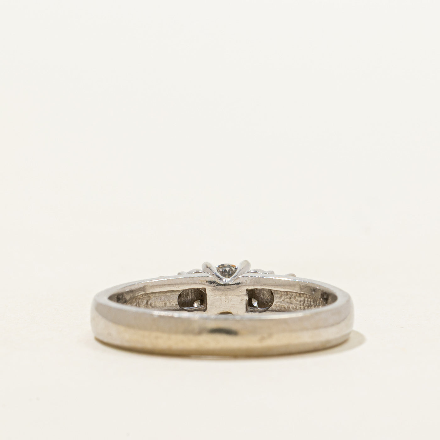 White Gold Diamond Accented Ring | 0.22ctw | SZ 6
