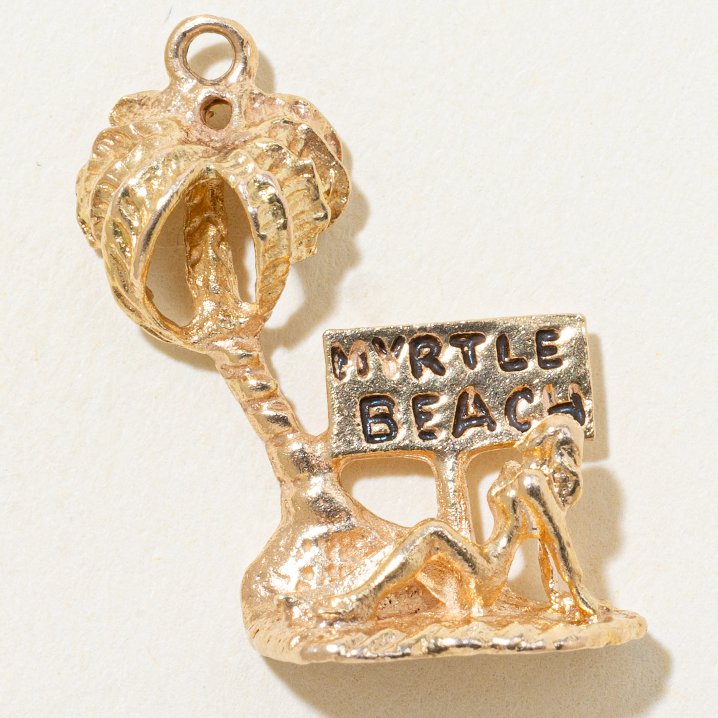 14k Yellow Gold Myrtle Beach Charm