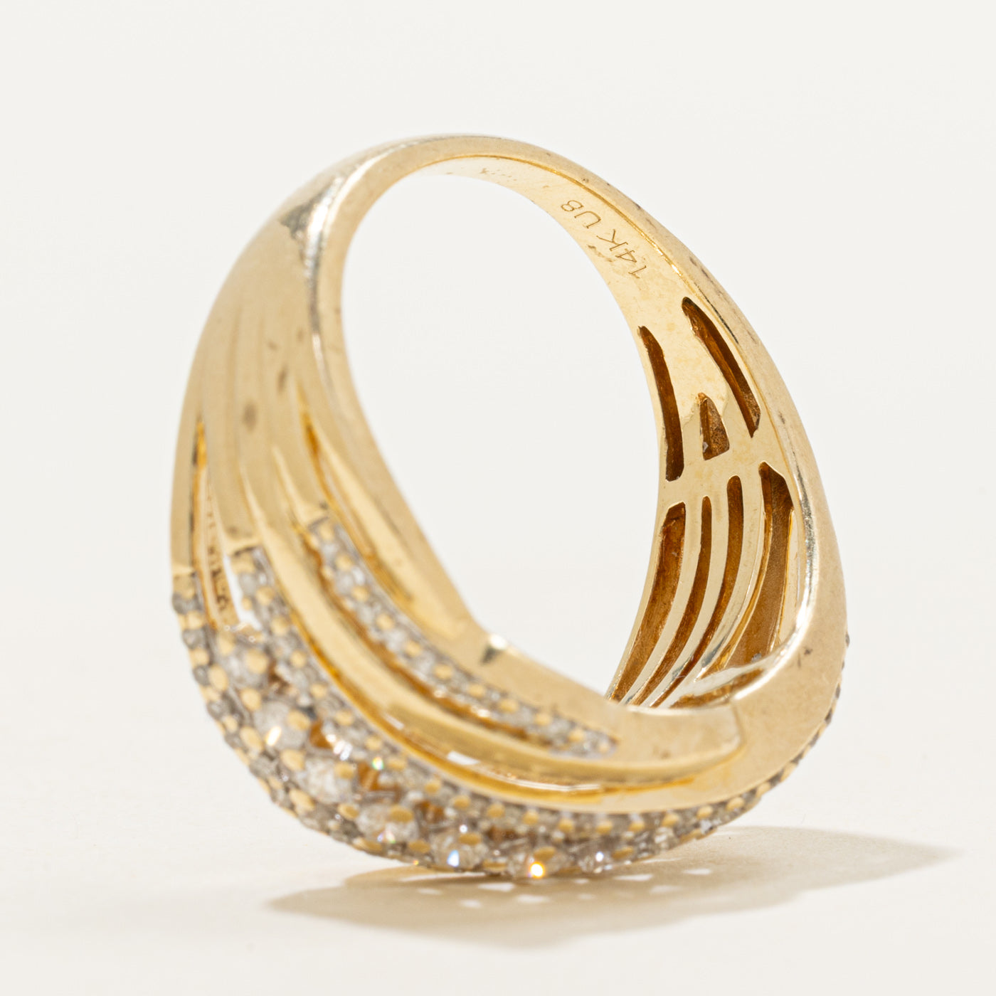 Multi Row Diamond Waterfall Ring | 0.50ctw | SZ 7