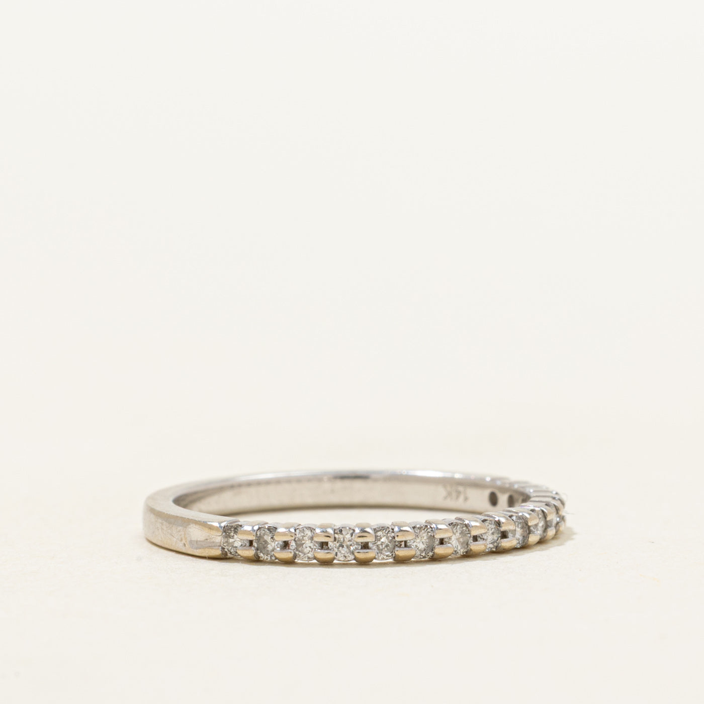 Semi Eternity Diamond Thin Band | 0.17ctw | 1.6mm | SZ 4.5