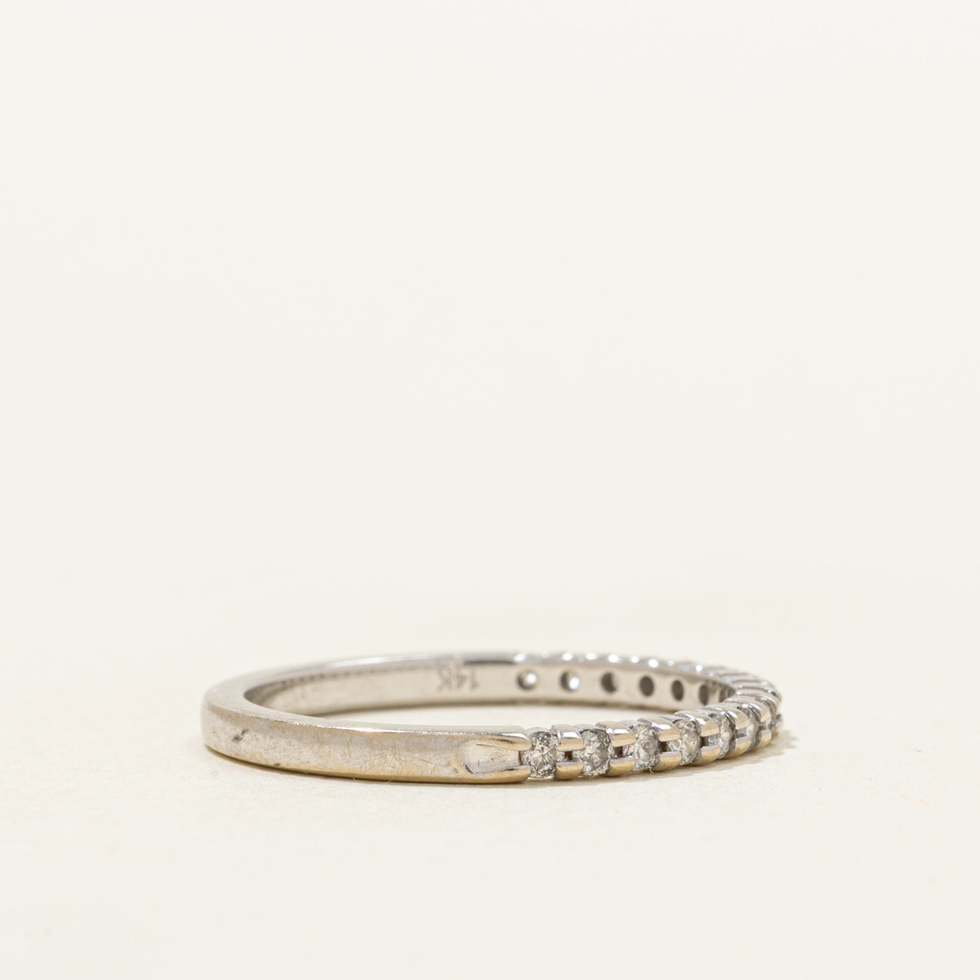 Semi Eternity Diamond Thin Band | 0.17ctw | 1.6mm | SZ 4.5