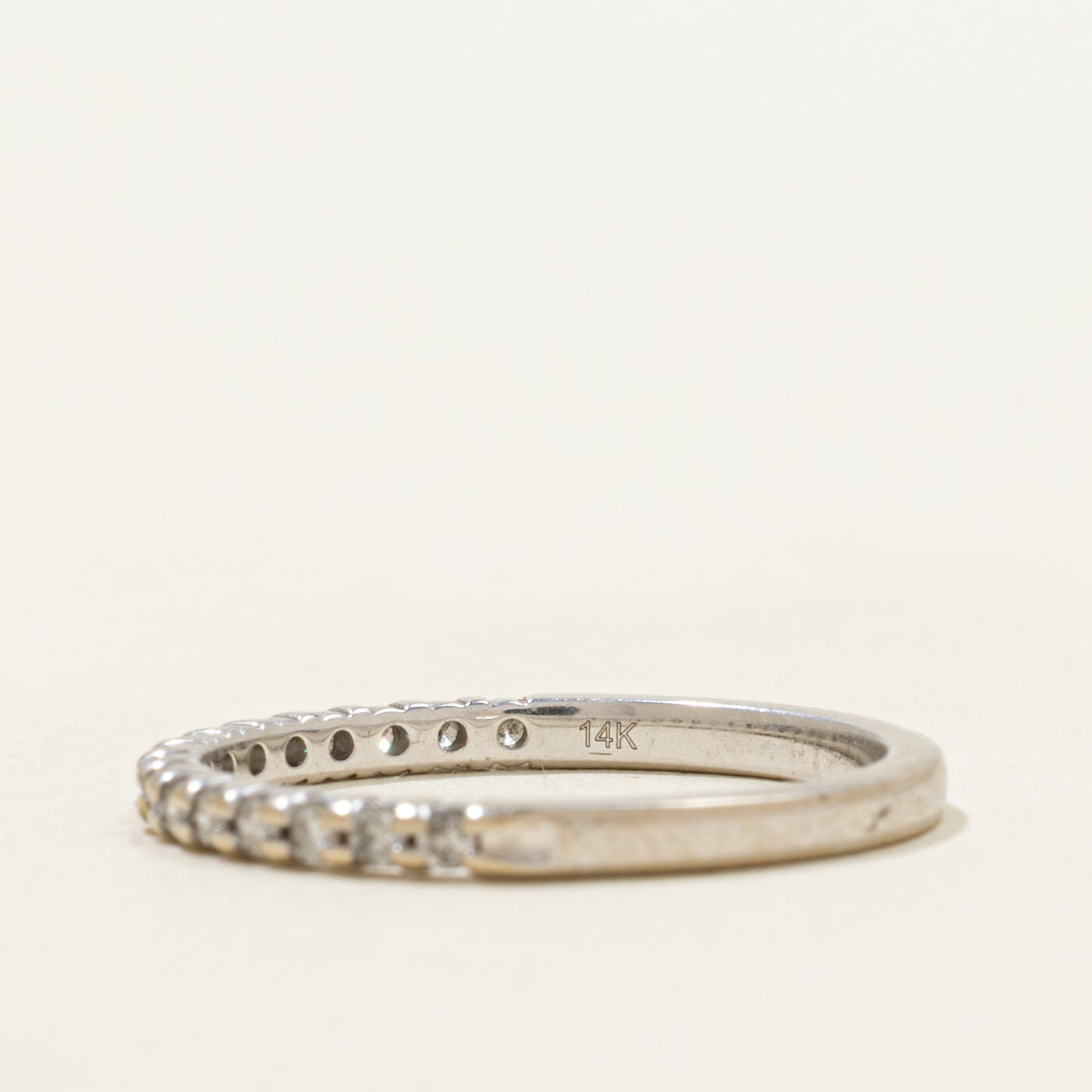 Semi Eternity Diamond Thin Band | 0.17ctw | 1.6mm | SZ 4.5