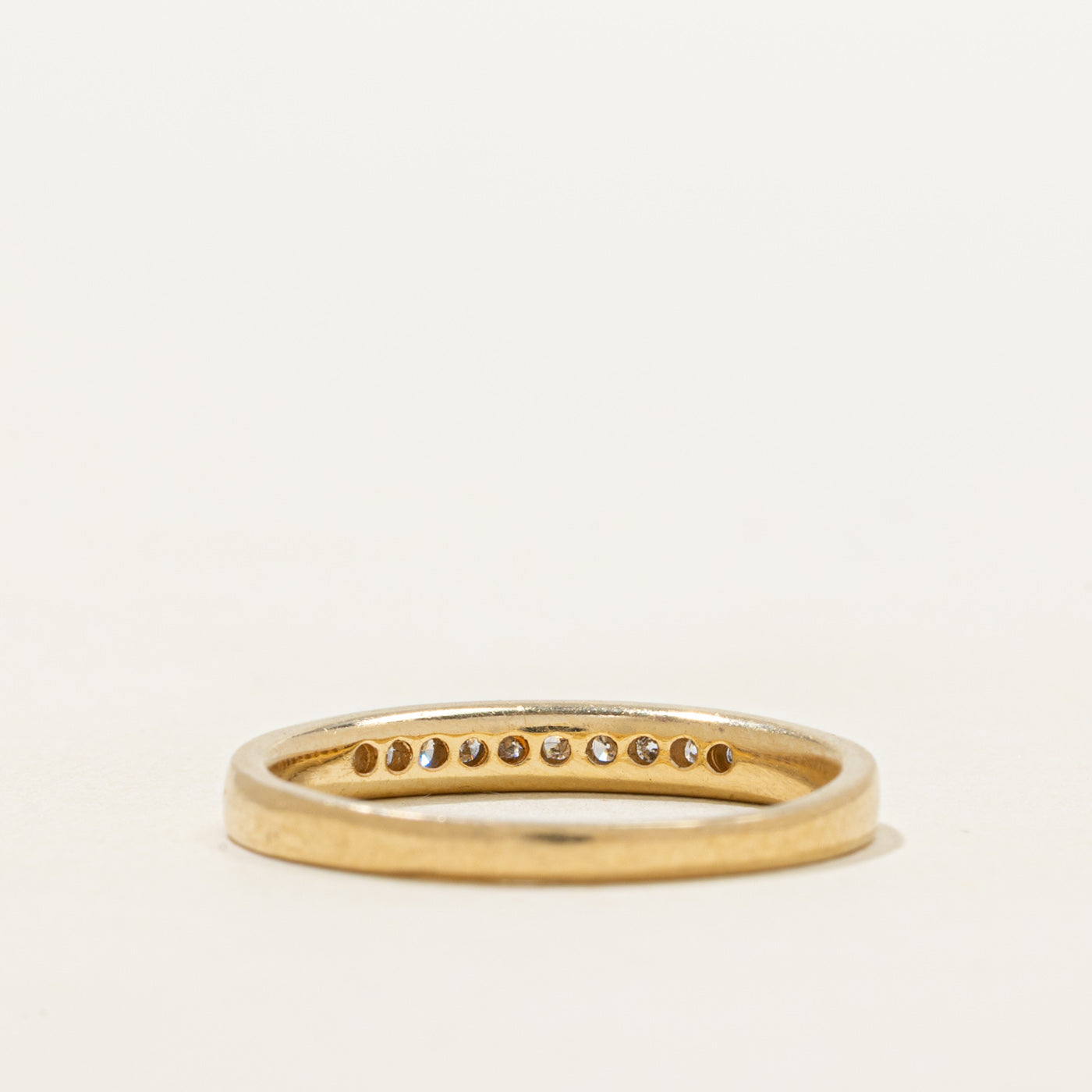 Channel Set Diamond Band | 0.10ctw | SZ 6.25