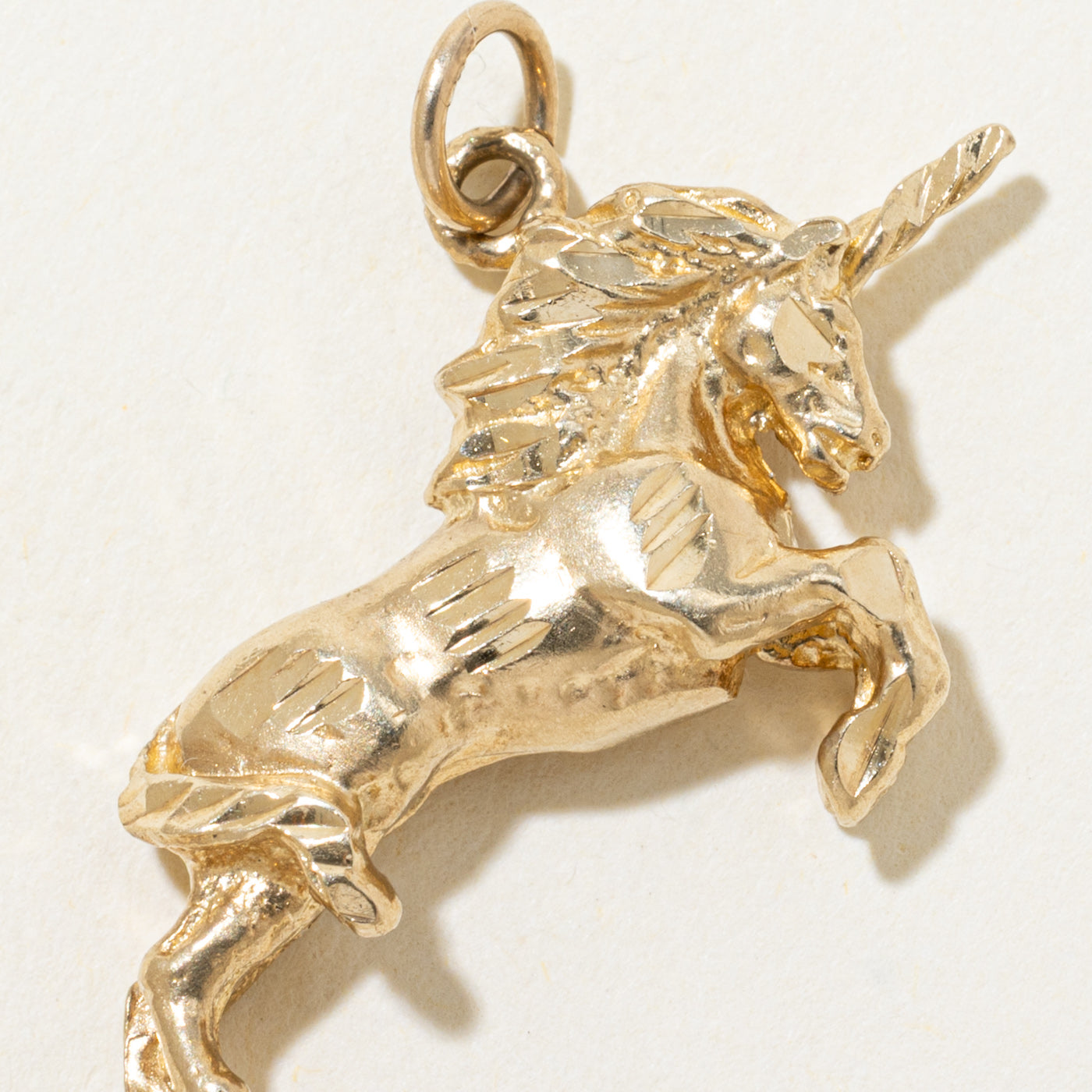 10k Yellow Gold Unicorn Charm