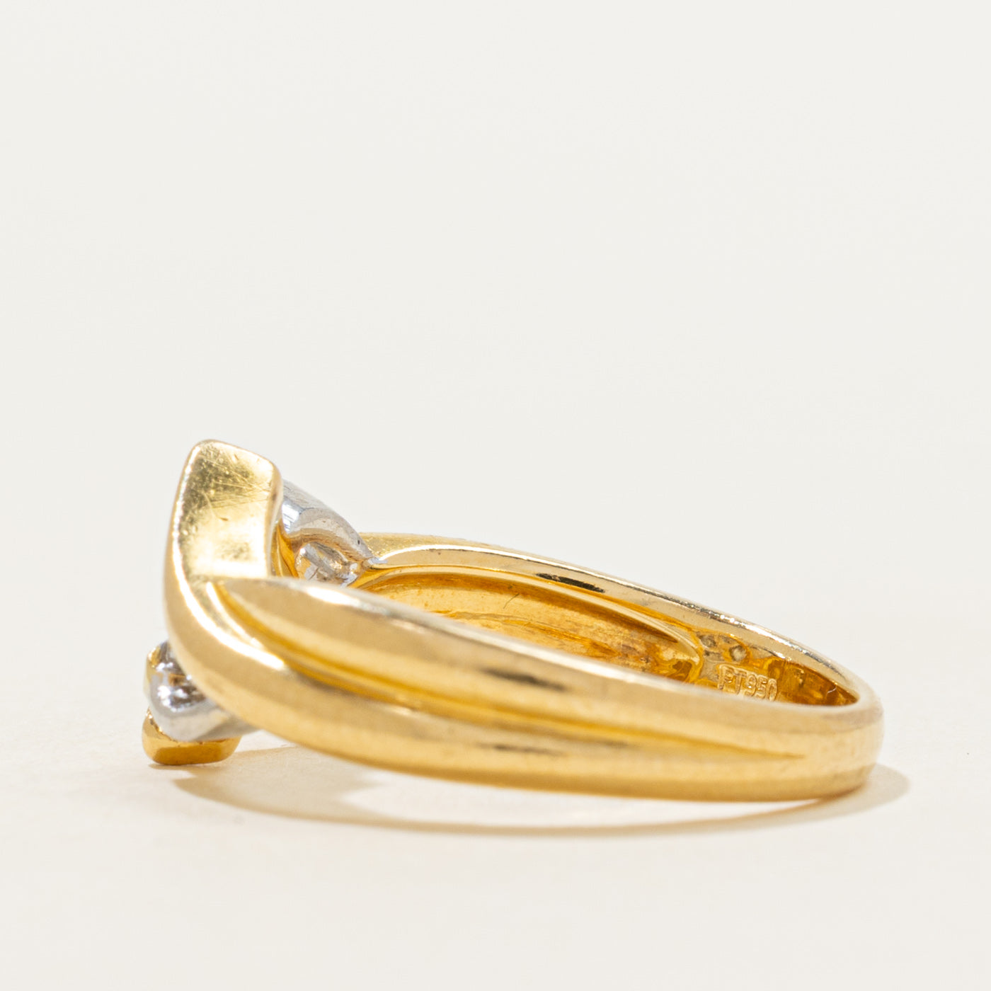 Princess Cut Diamond Bypass Ring | 0.50ctw | SZ 6
