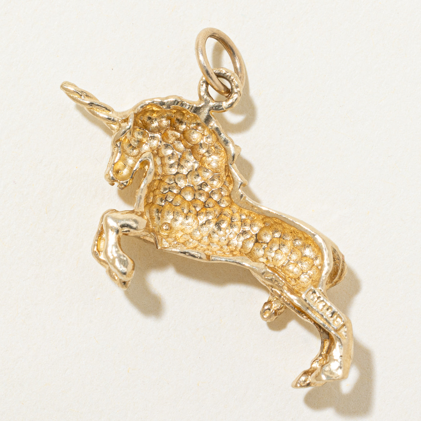10k Yellow Gold Unicorn Charm