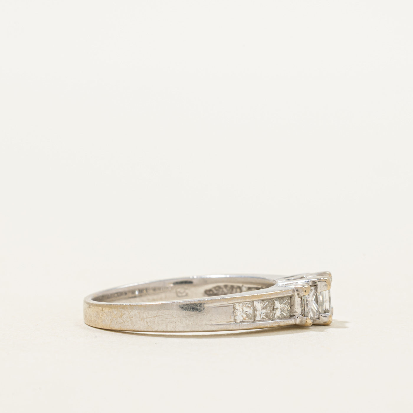 Three Stone Princess Cut Diamond Ring | 1.05ctw | SZ 7.25