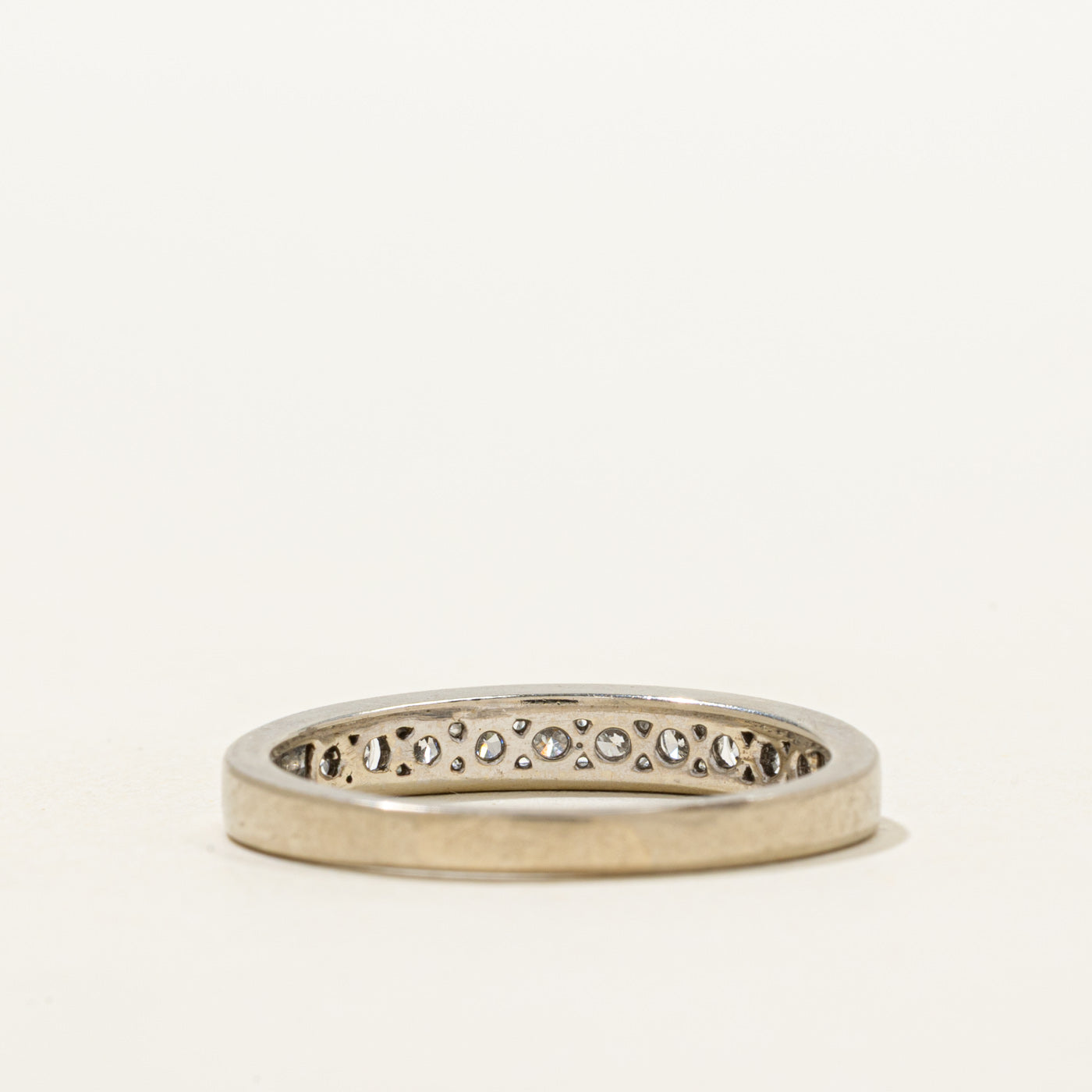 White Gold Semi Eternity Diamond Band | 0.50ctw | SZ 8