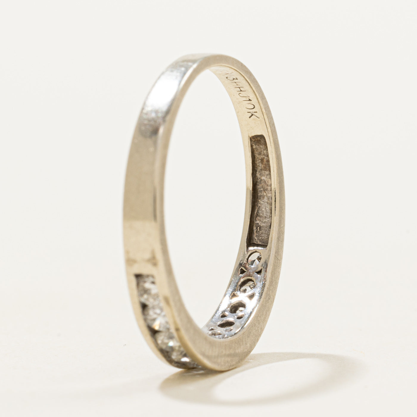 White Gold Semi Eternity Diamond Band | 0.50ctw | SZ 8