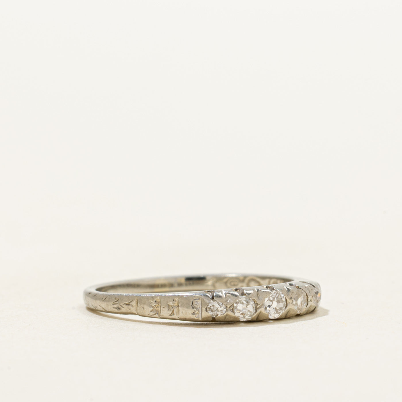 Vintage Canadian Five Stone Diamond Ring | 0.04ctw | SZ 5.25