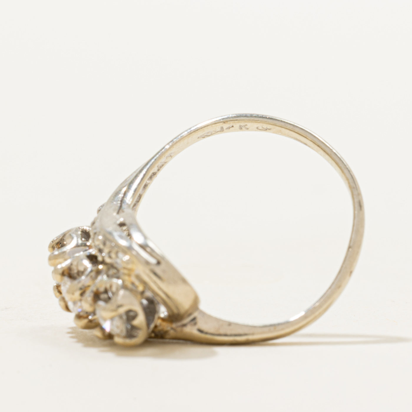 Three Stone Illusion Set Diamond Ring | 0.47ctw | SZ 5.5