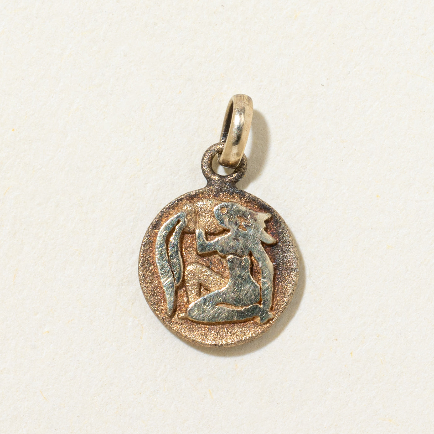10k Yellow Gold Aquarius Charm