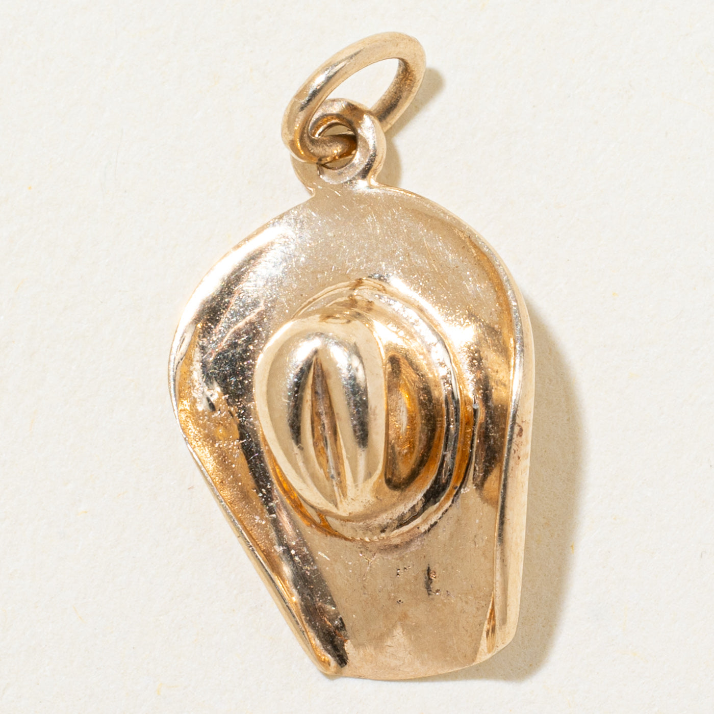 10k Yellow Gold Cowboy Hat Charm