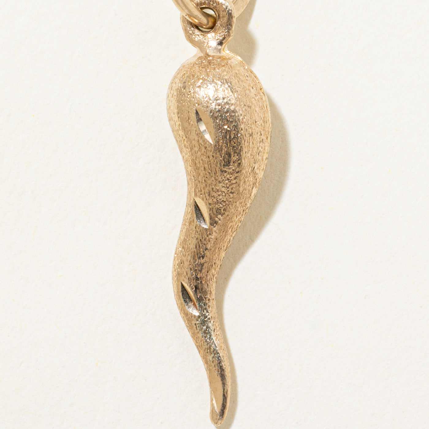10k Yellow Gold Cornichello Charm