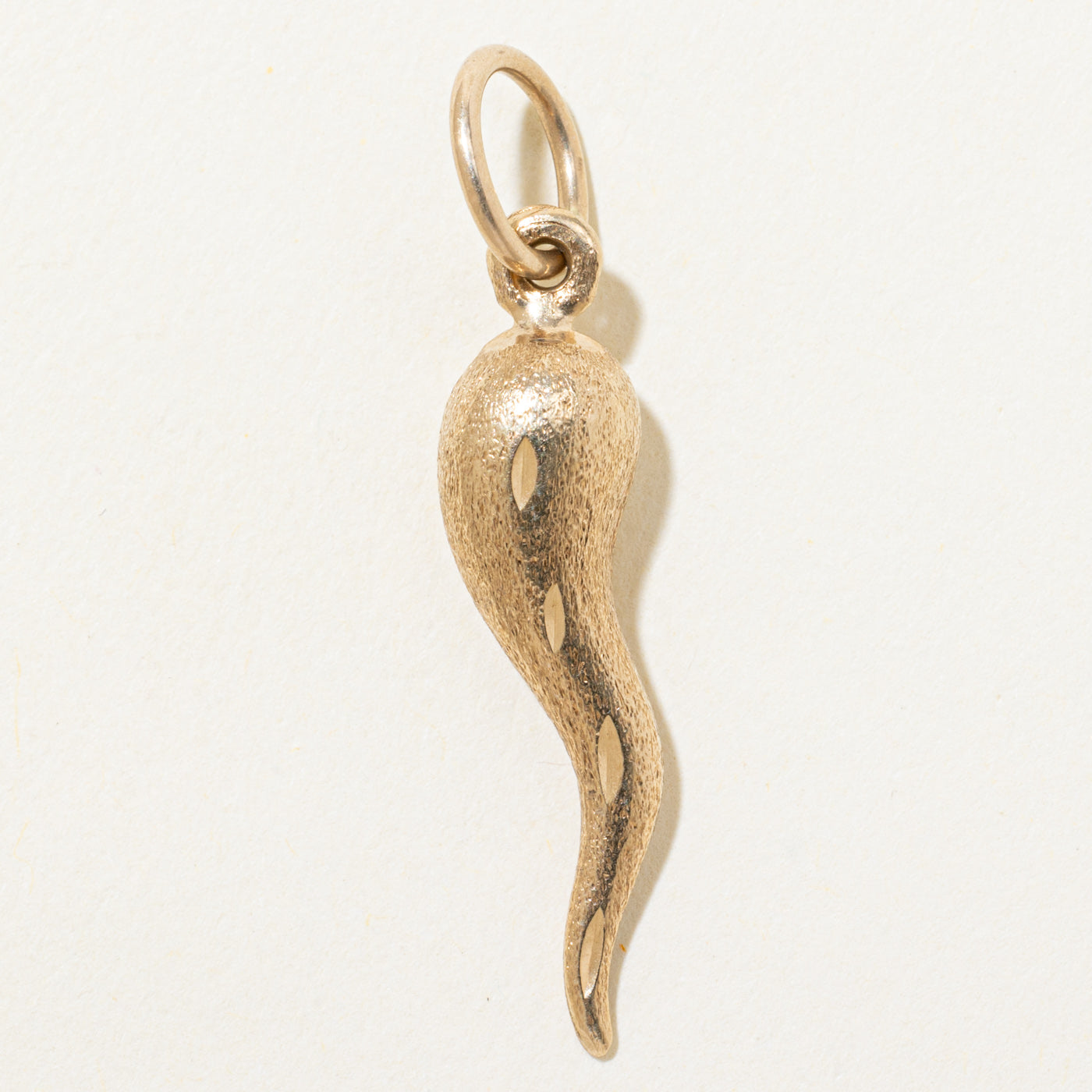 10k Yellow Gold Cornichello Charm