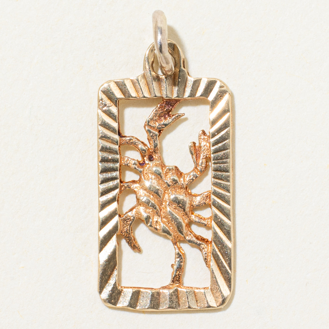 10k Yellow Gold Cancer Zodiac Charm