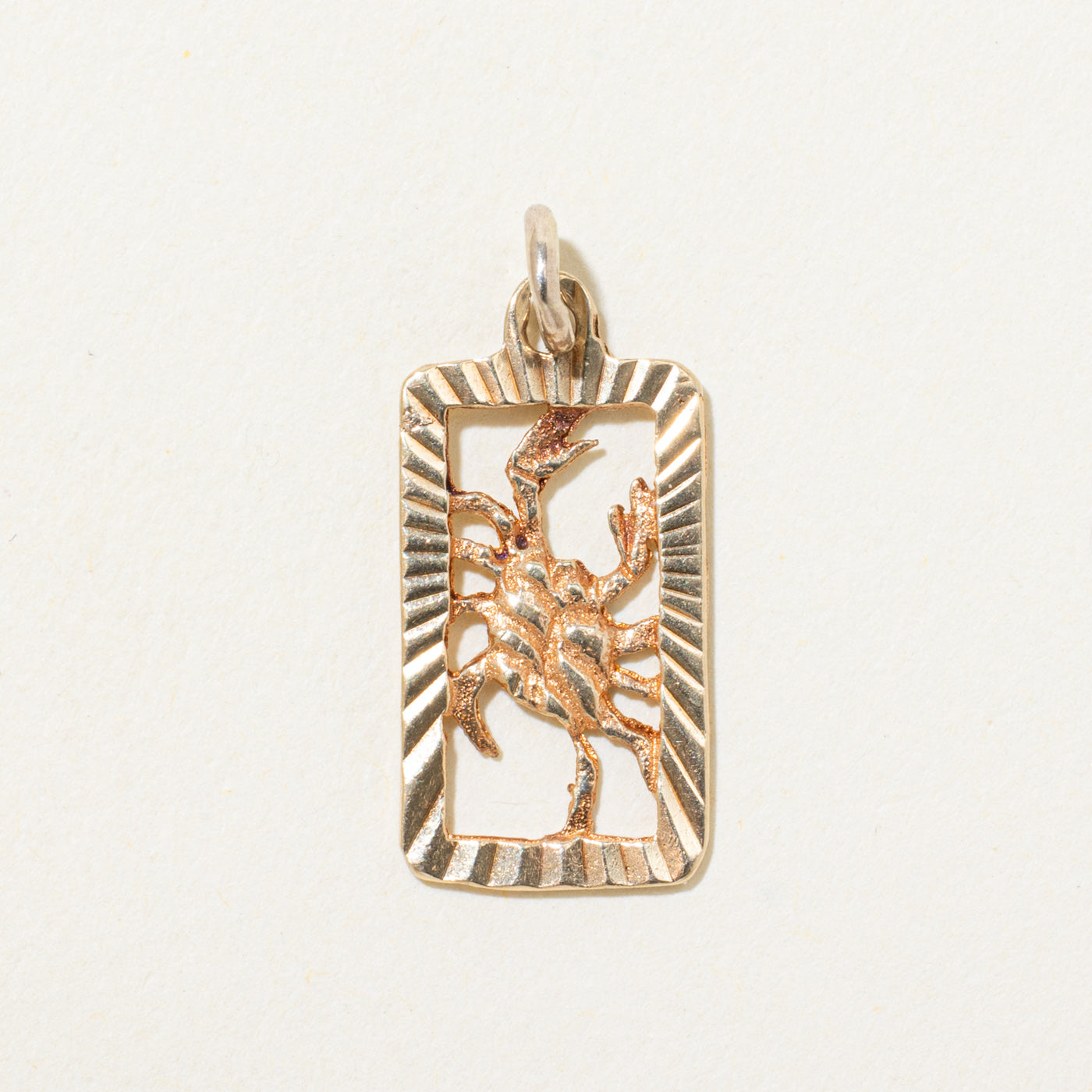 10k Yellow Gold Cancer Zodiac Charm