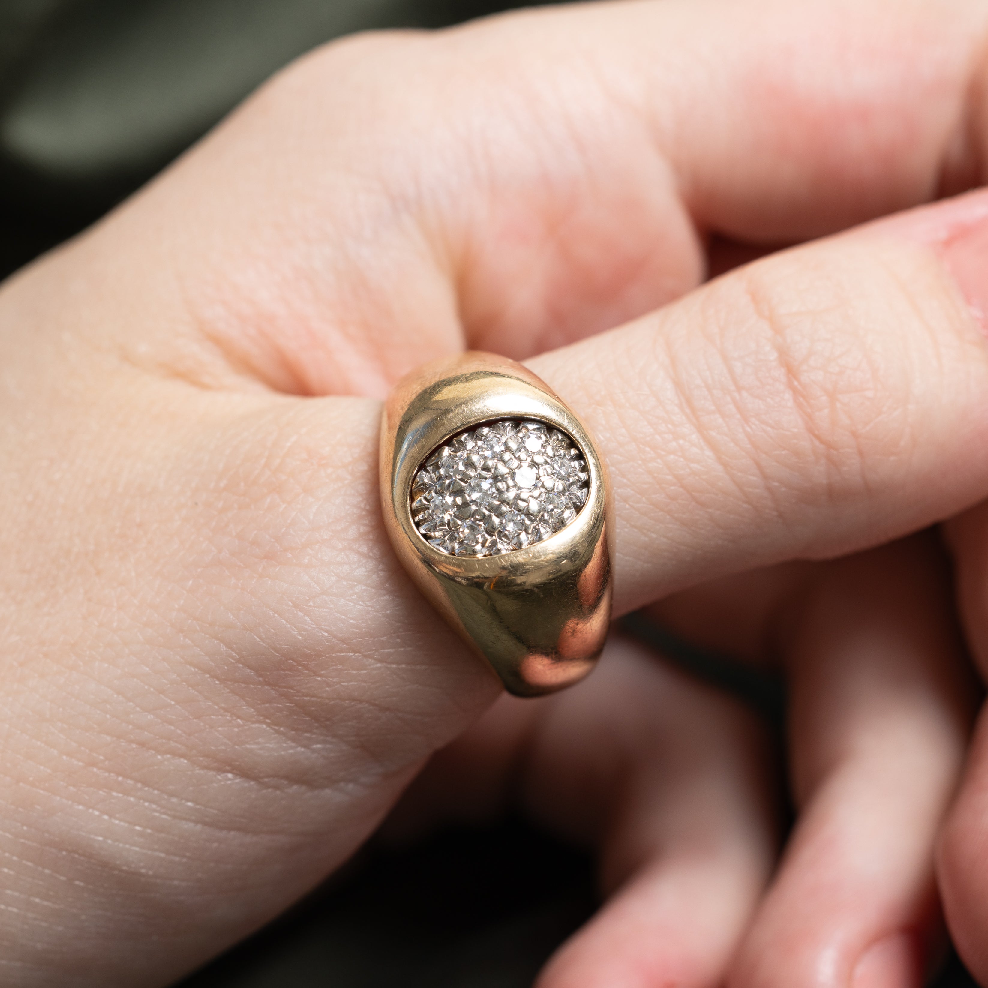 Diamond Cluster Dome Ring | 0.23ctw | SZ 10