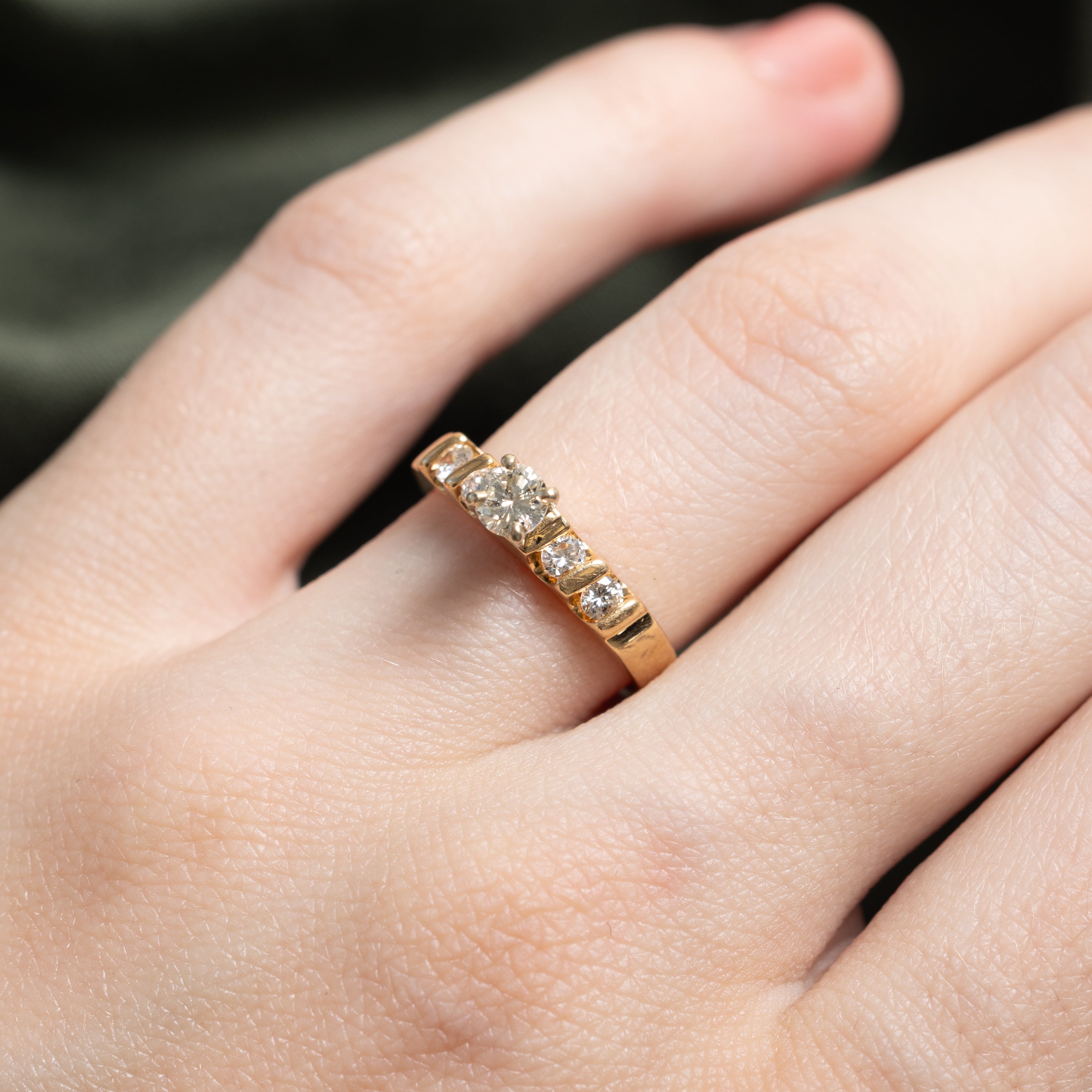 18k High Set Diamond Engagement Ring | 0.42ctw | SZ 5