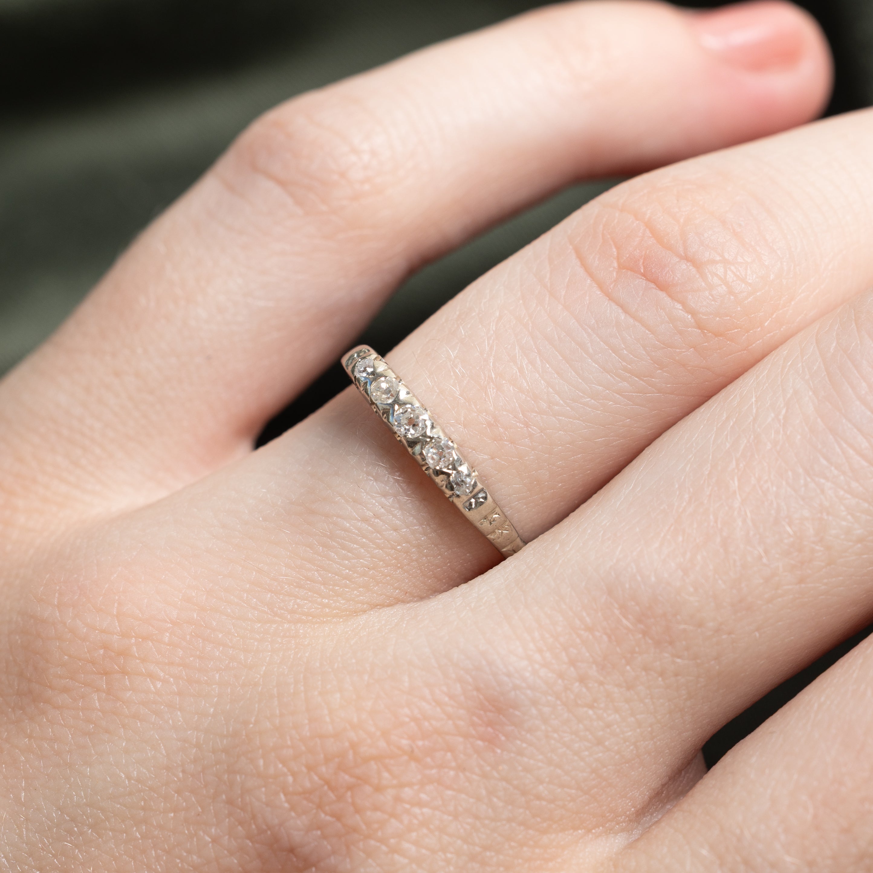 Vintage Canadian Five Stone Diamond Ring | 0.04ctw | SZ 5.25