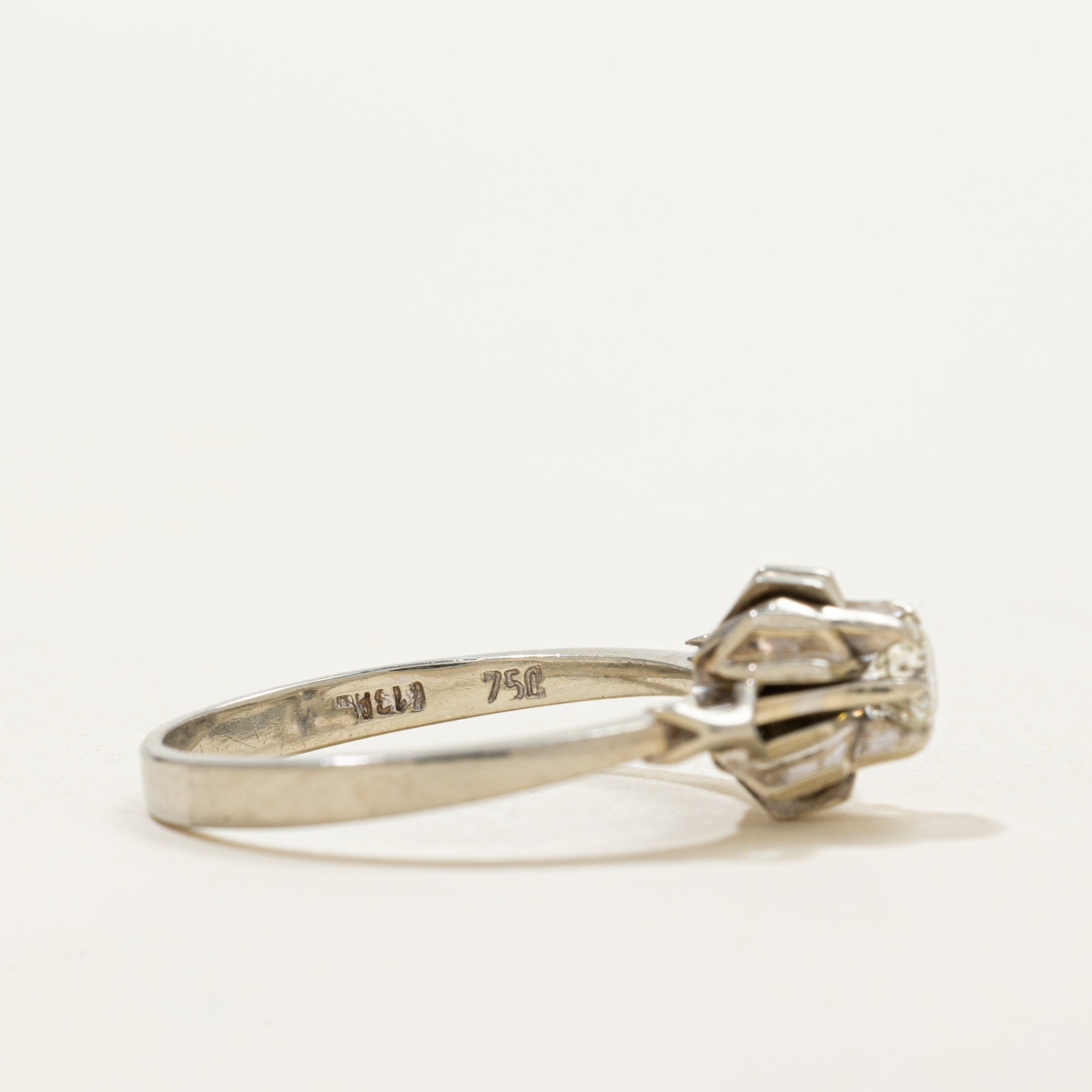 High Set Solitaire Diamond Ring | 0.19ct | SZ 6.25