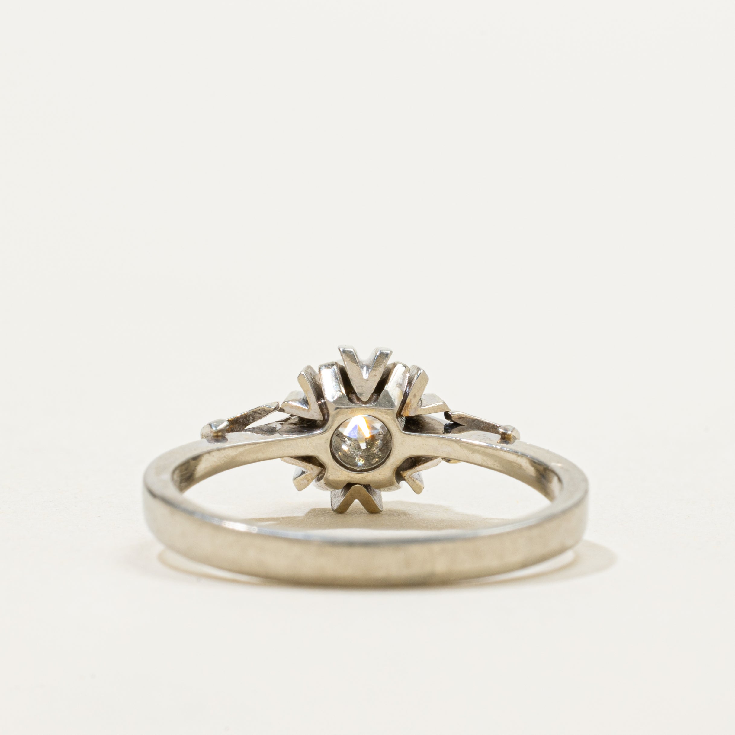 High Set Solitaire Diamond Ring | 0.19ct | SZ 6.25