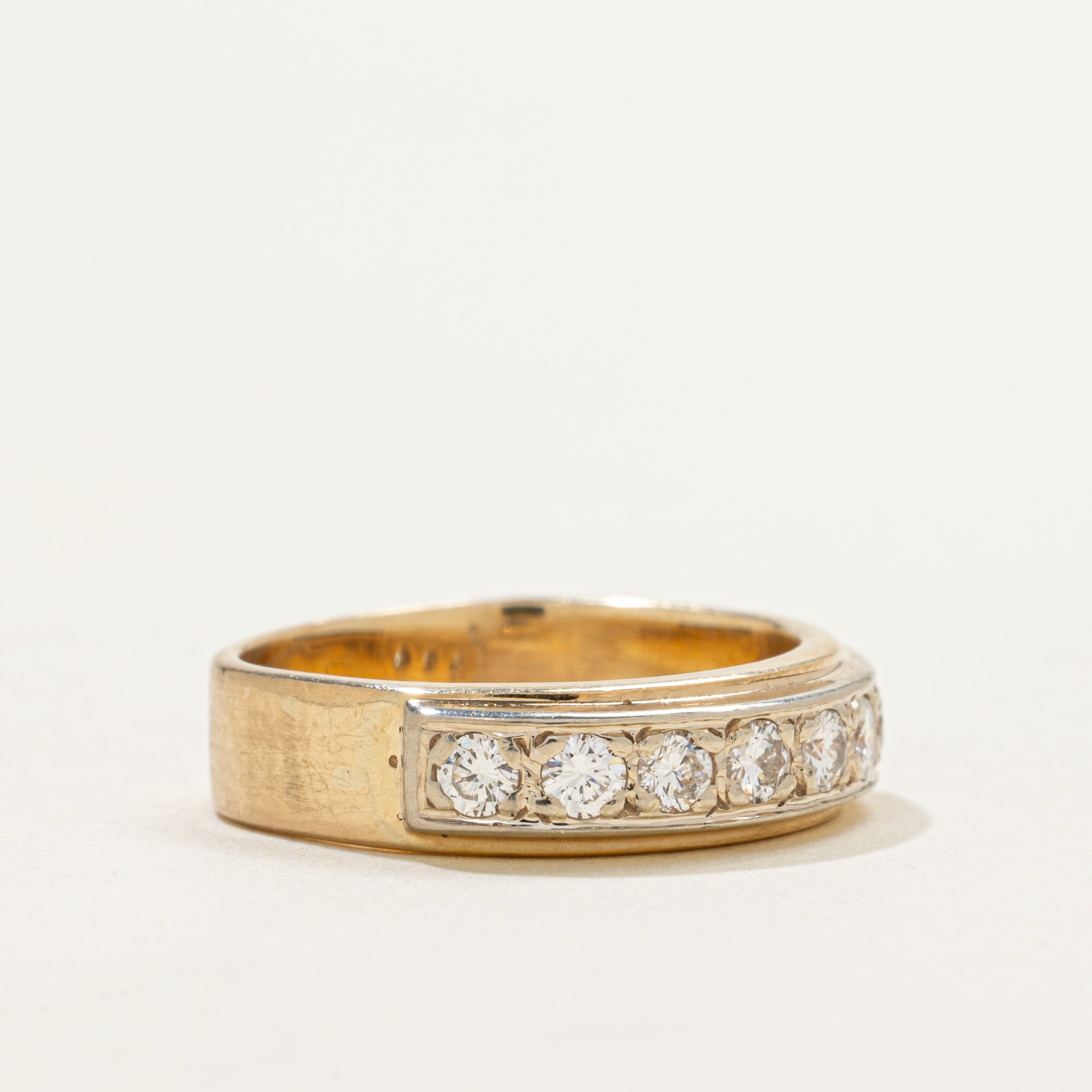 Yellow Gold Diamond Band | 0.32ctw | SZ 3.25