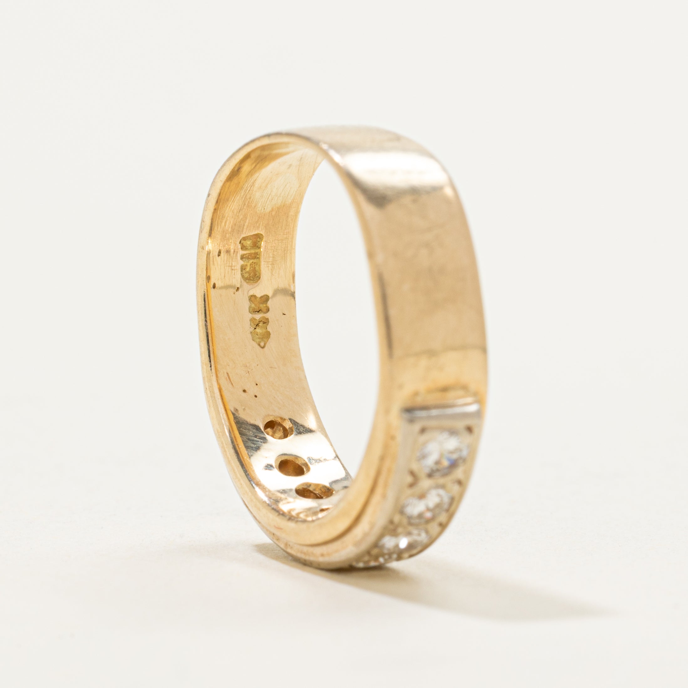 Yellow Gold Diamond Band | 0.32ctw | SZ 3.25