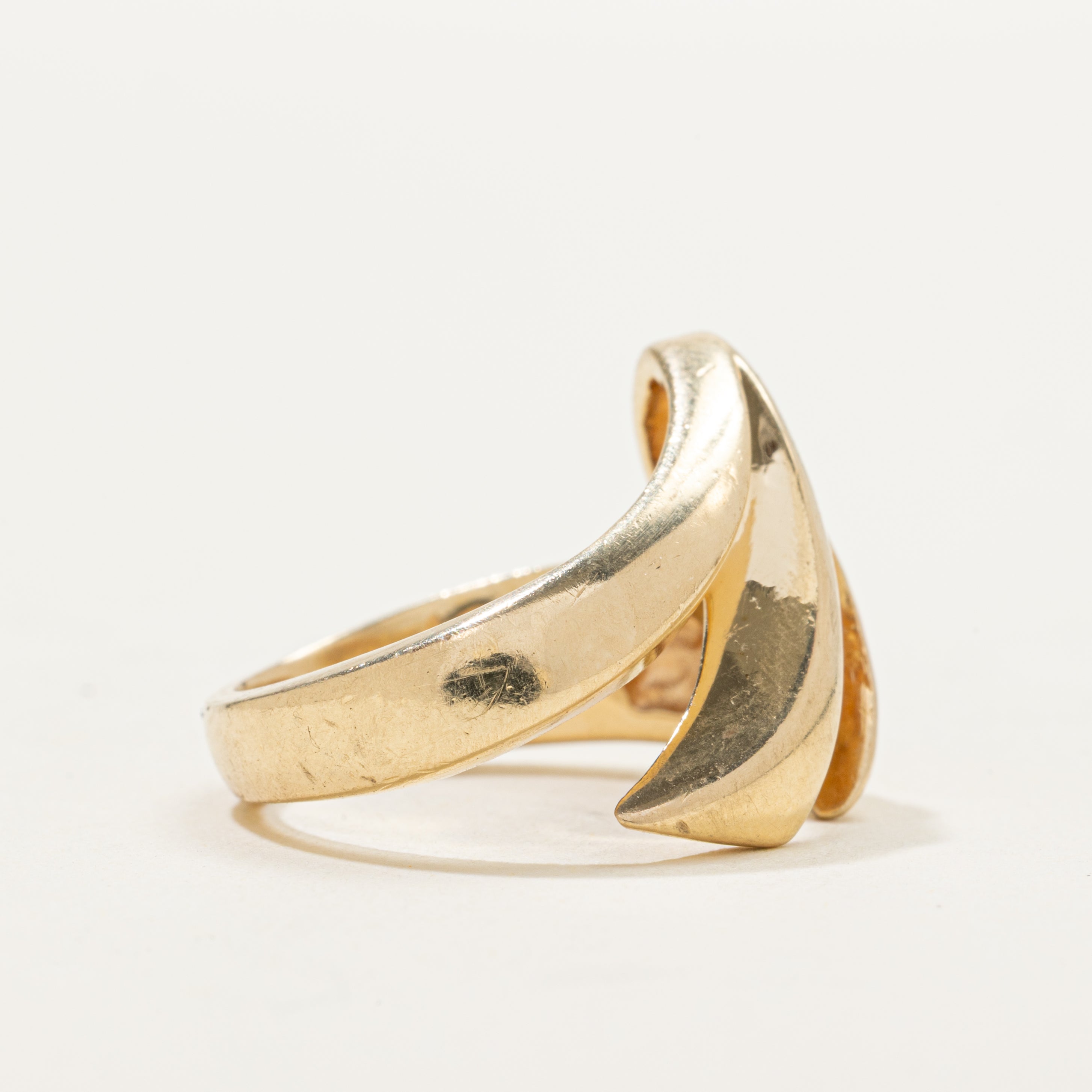 Channel Set Diamond Abstract Ring | 0.36ct | SZ 6