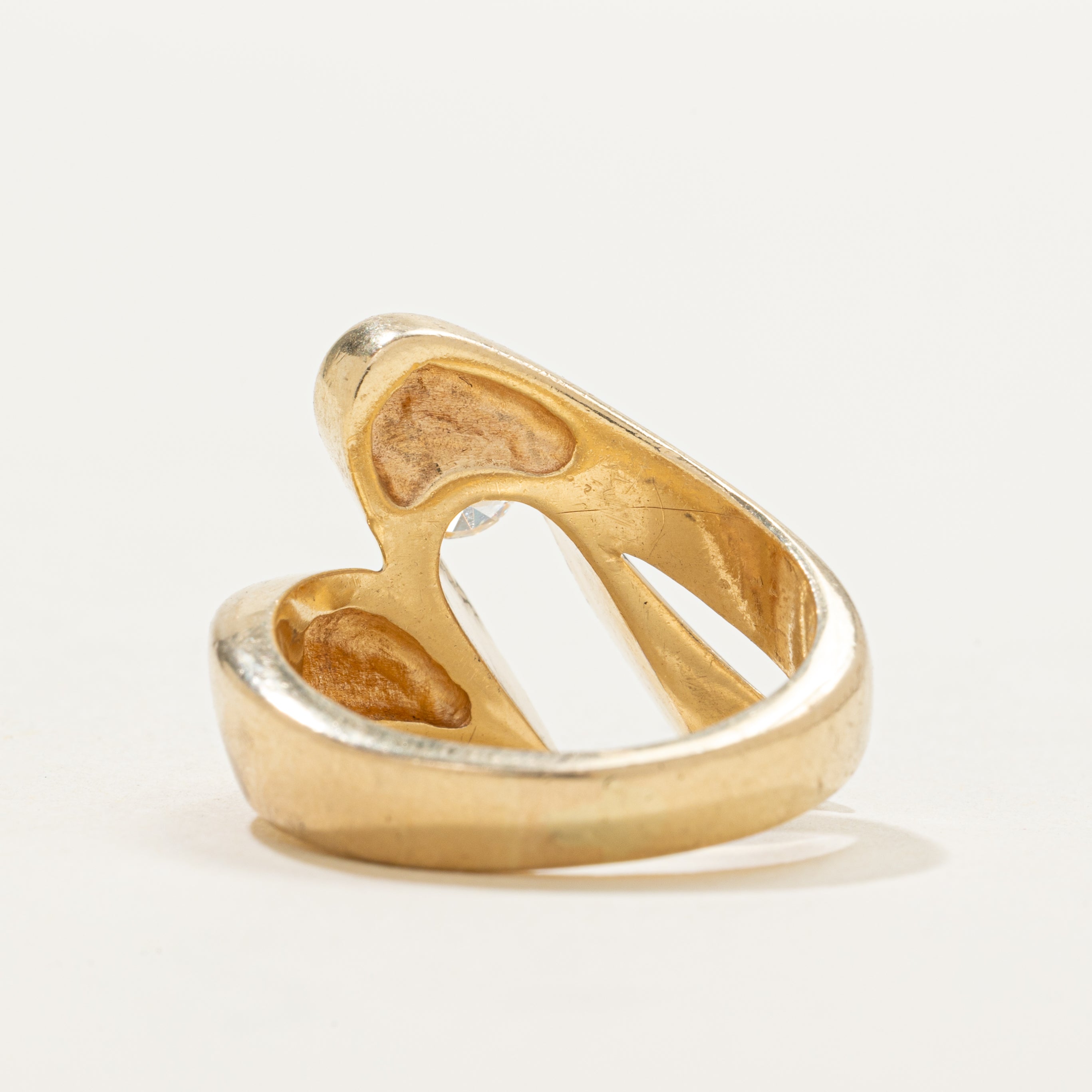 Channel Set Diamond Abstract Ring | 0.36ct | SZ 6