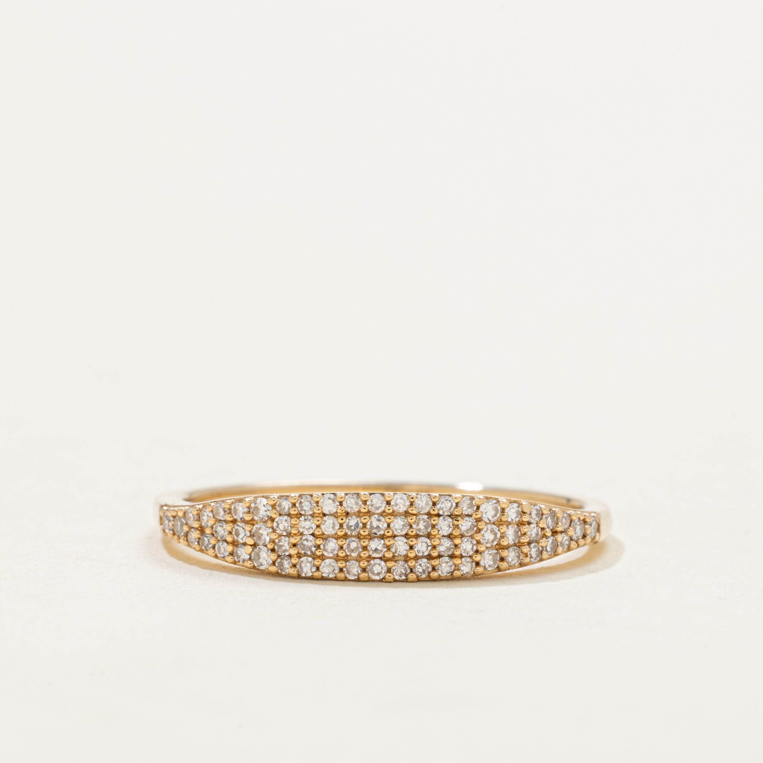 Pave Set Multi Row Diamond Ring | 0.17ct | SZ 6.25