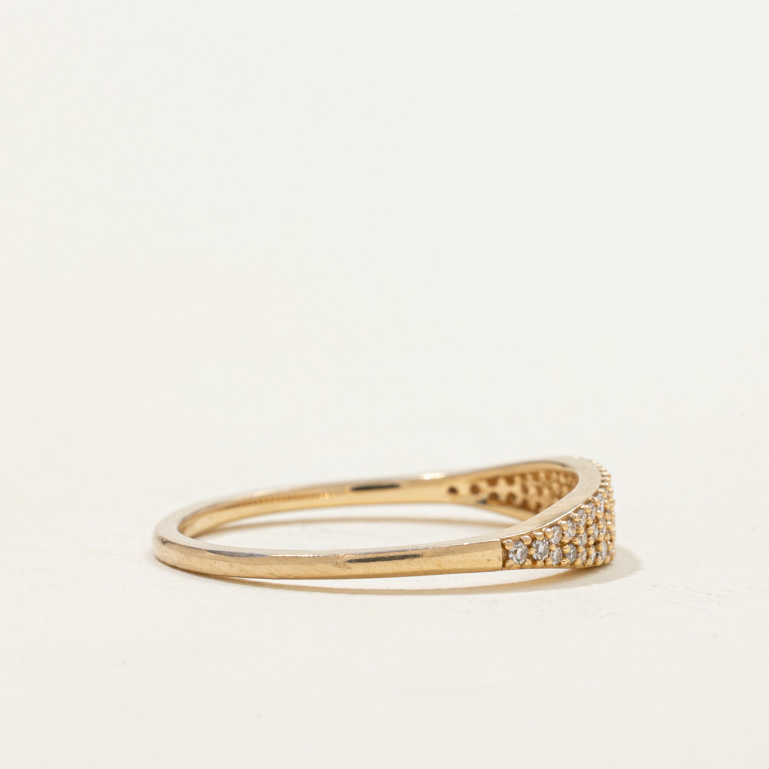 Pave Set Multi Row Diamond Ring | 0.17ct | SZ 6.25
