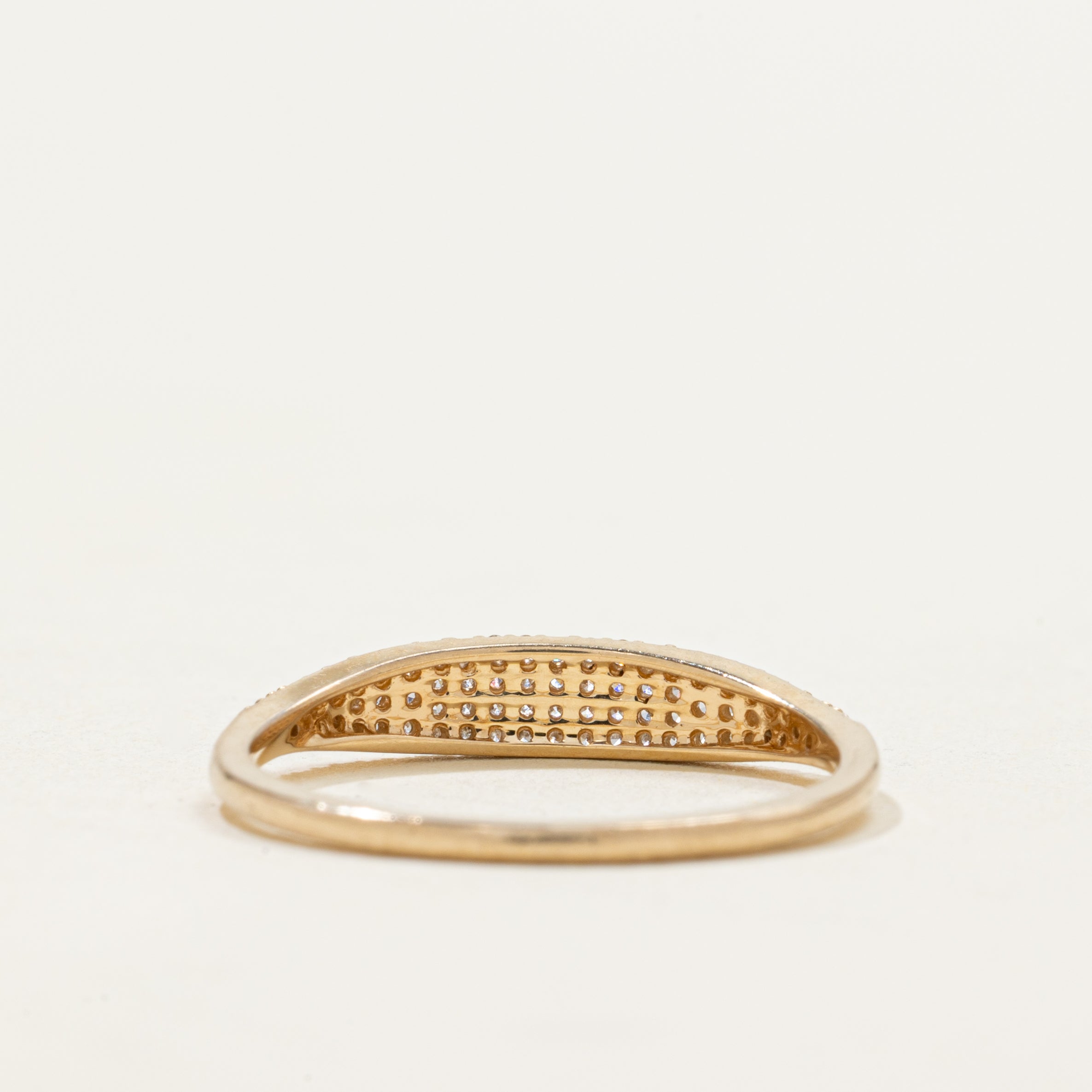 Pave Set Multi Row Diamond Ring | 0.17ct | SZ 6.25