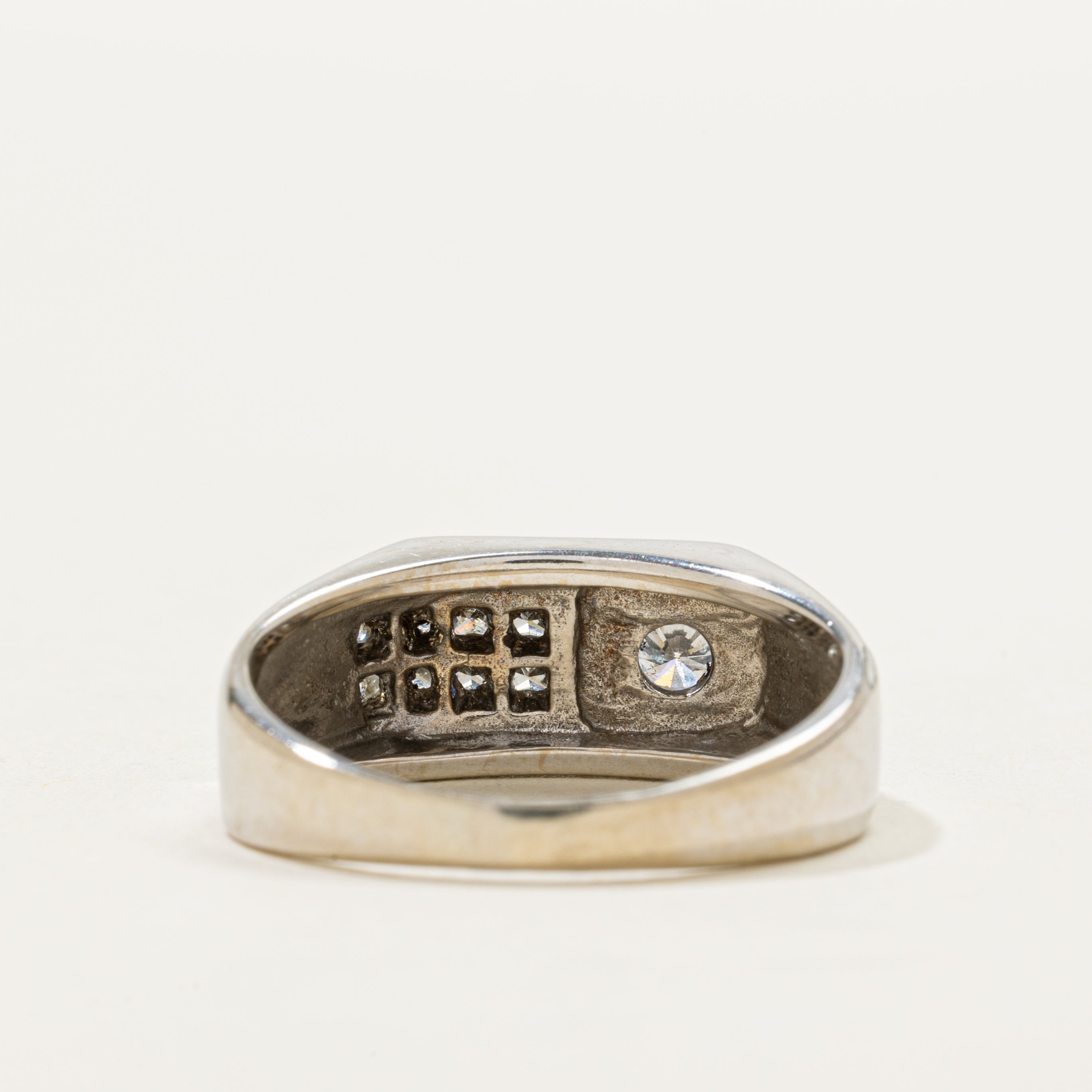 18k Diamond Accented Geometric Ring | 0.68ctw | SZ 9