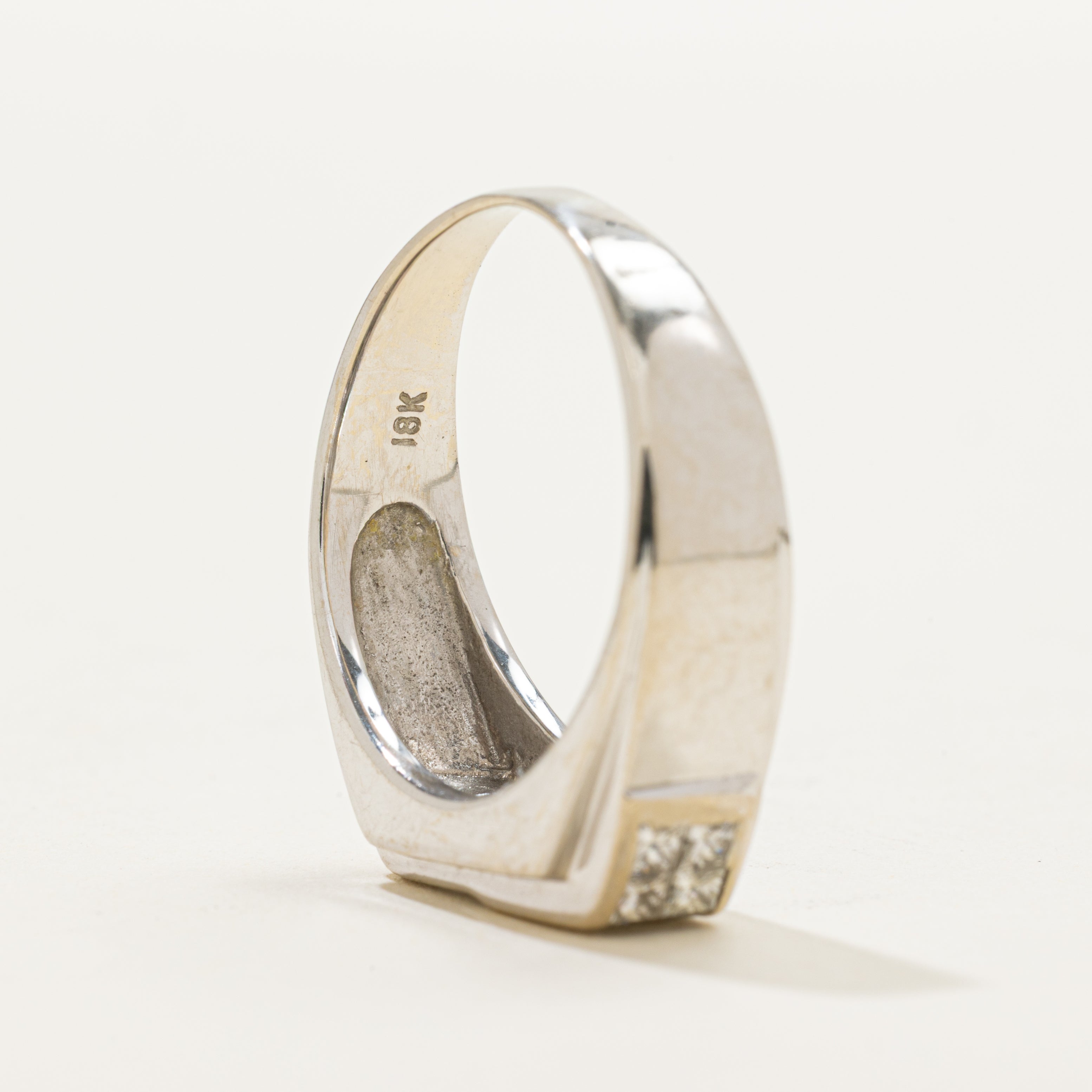 18k Diamond Accented Geometric Ring | 0.68ctw | SZ 9