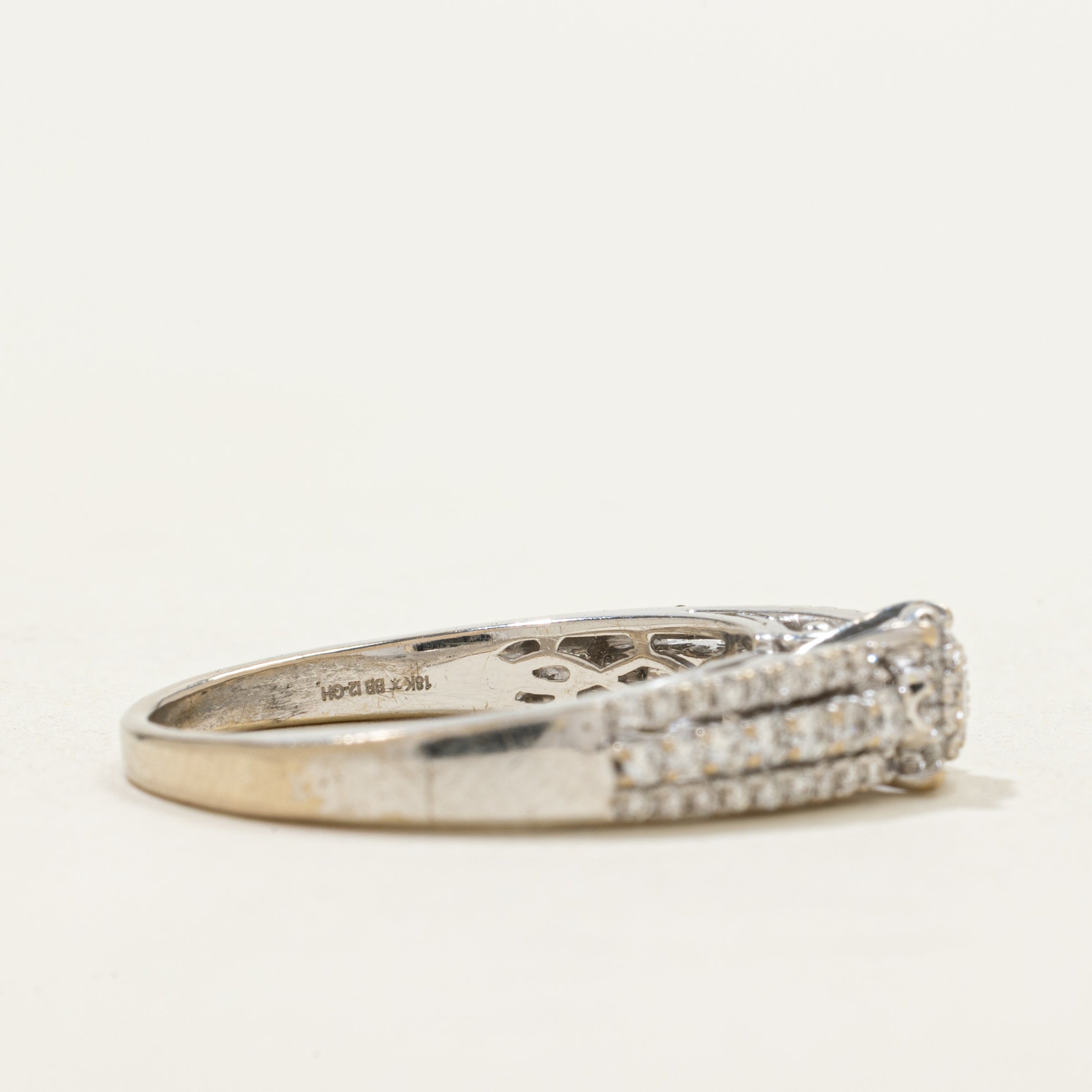 Illusion Set Diamond Cluster Ring | 0.30ctw | SZ 7.5