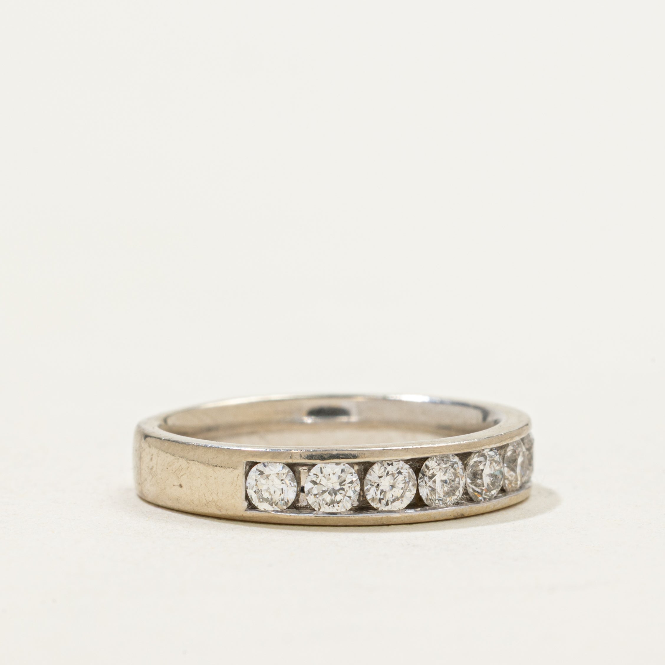 Channel Set Semi Eternity Diamond Band | 0.46ctw | SZ 3.25