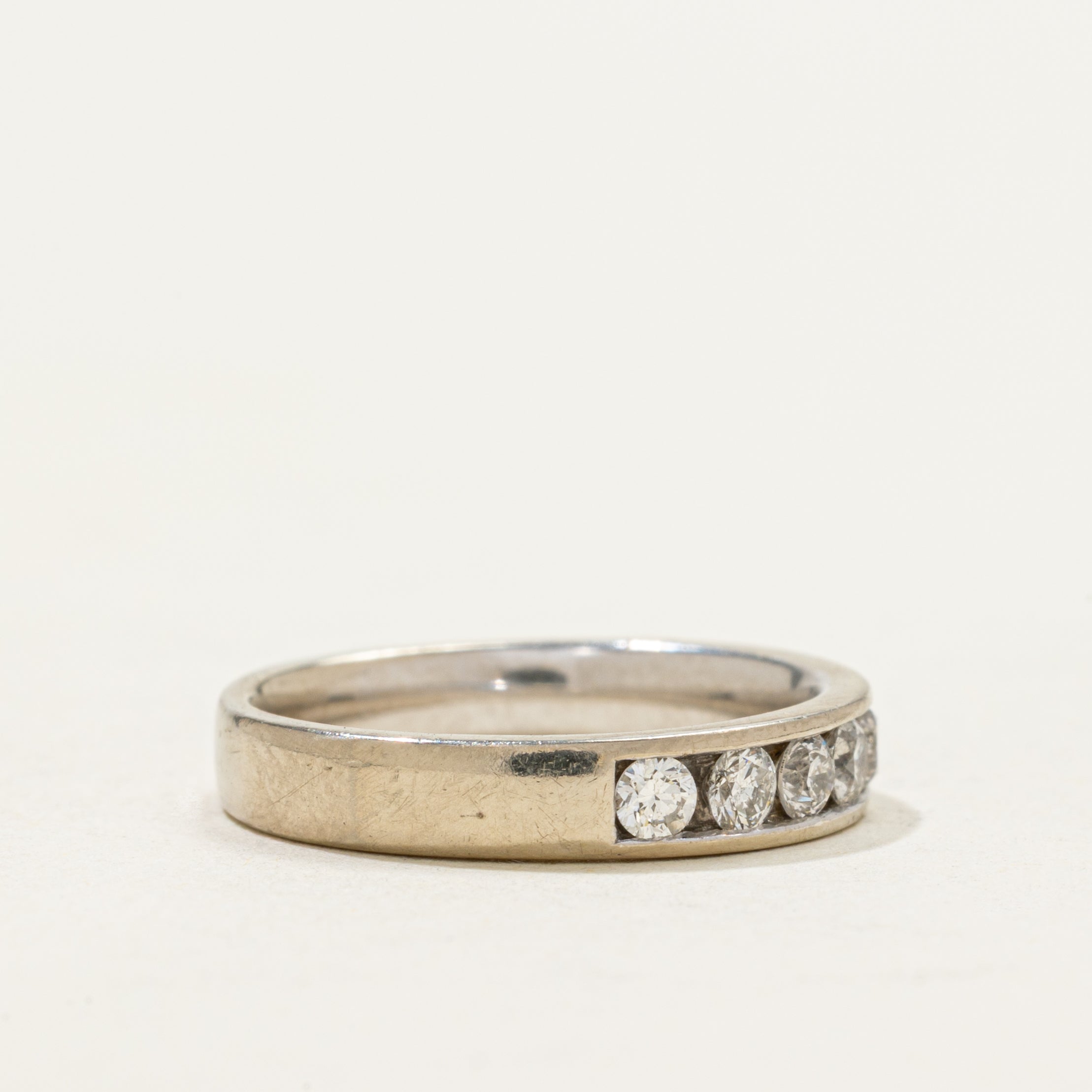 Channel Set Semi Eternity Diamond Band | 0.46ctw | SZ 3.25